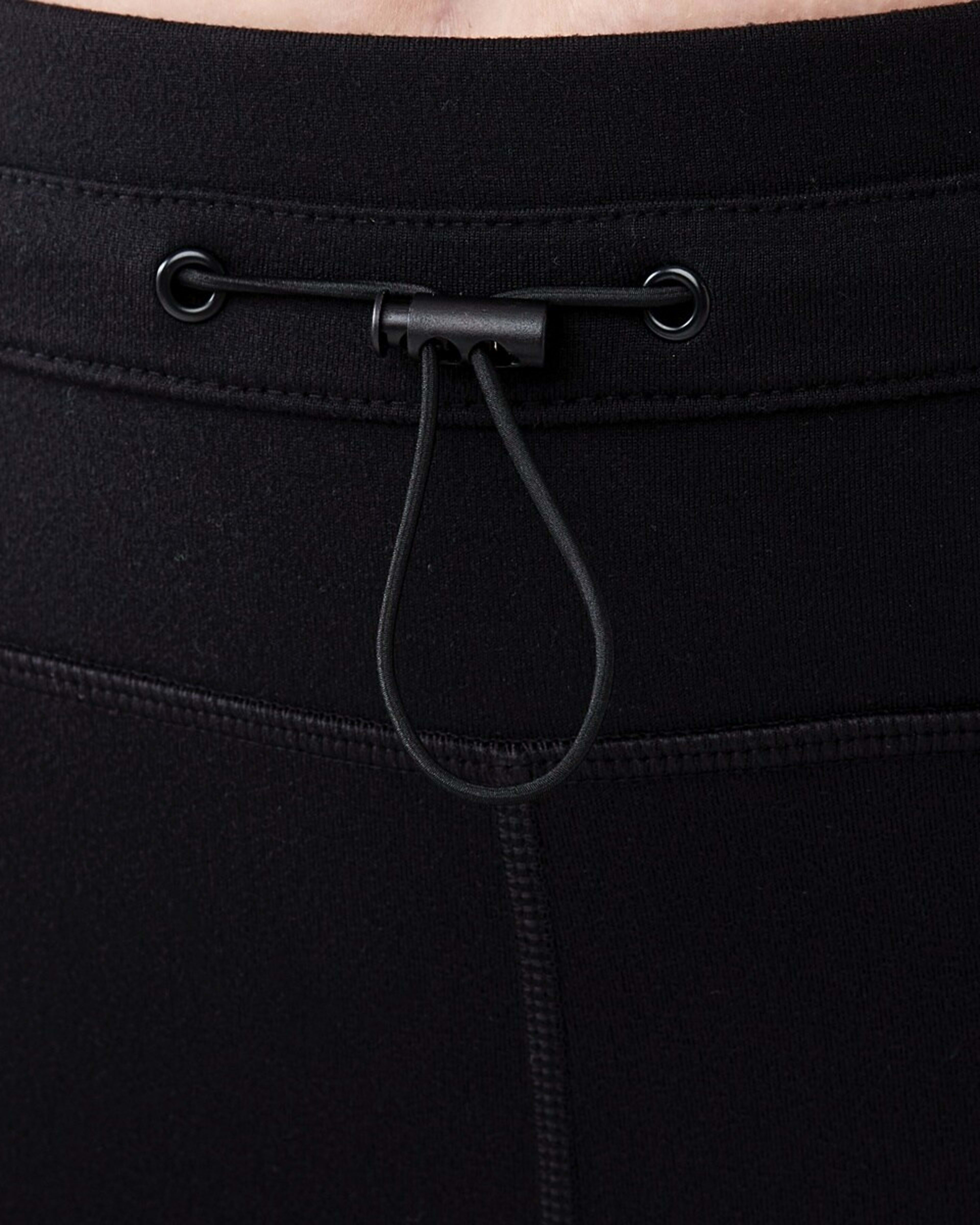 4 Active Womens Outdoor Fleece Zip Leggings BLACK, 4 of 6
