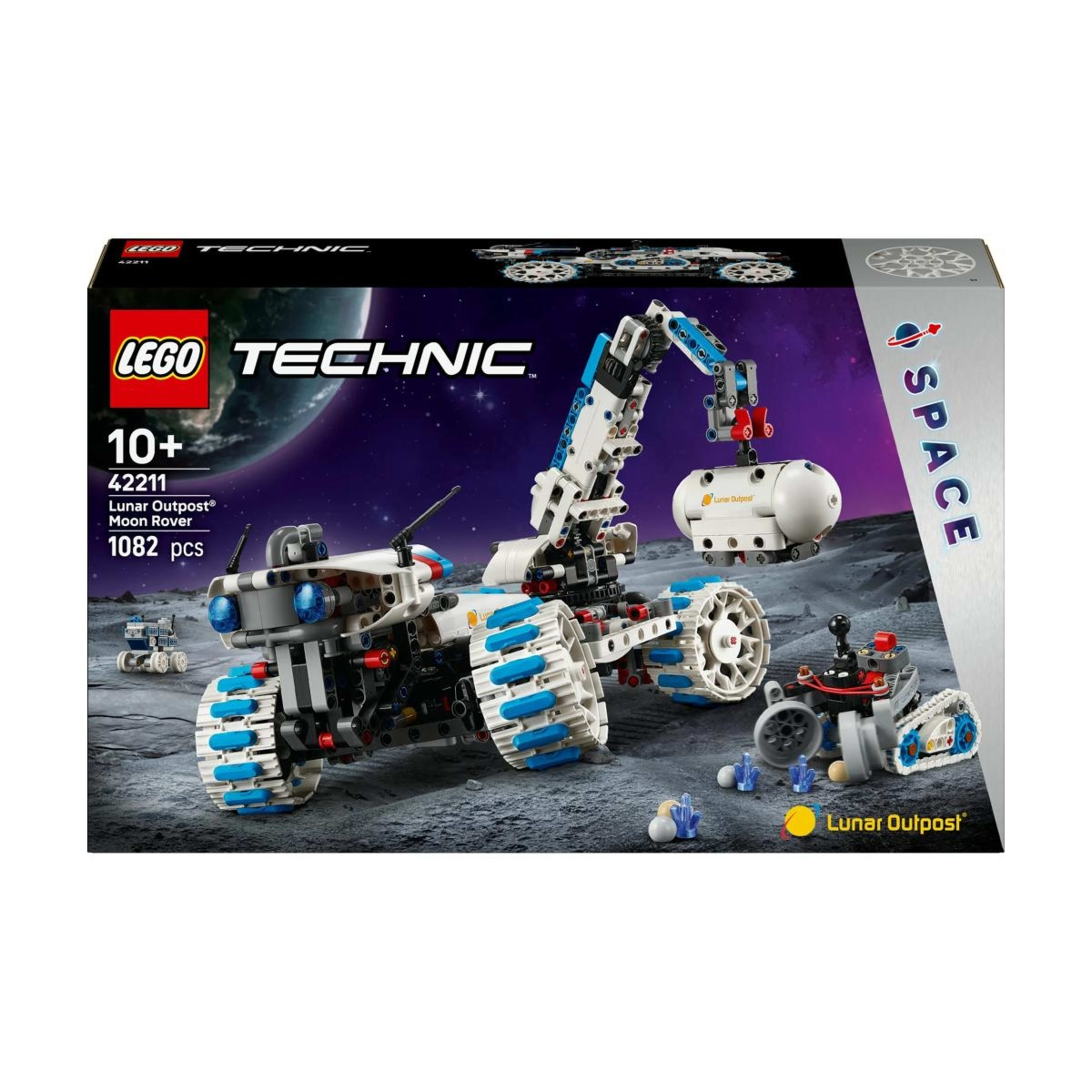 1 LEGO Technic Lunar Outpost Moon Rover Space Vehicle 42211, 1 of 10