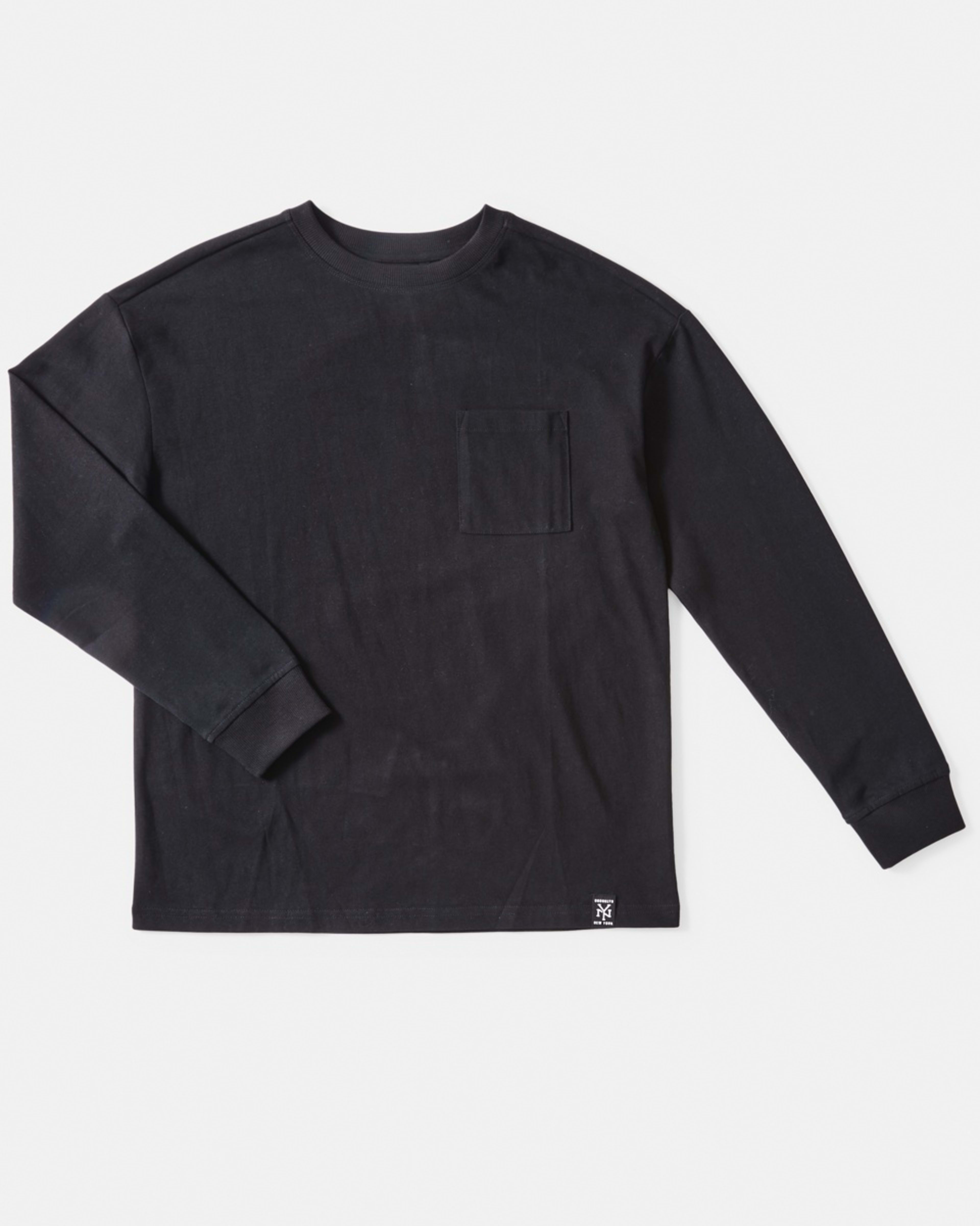 8 Heavyweight Oversized Long Sleeve T-shirt Black, 8 of 9