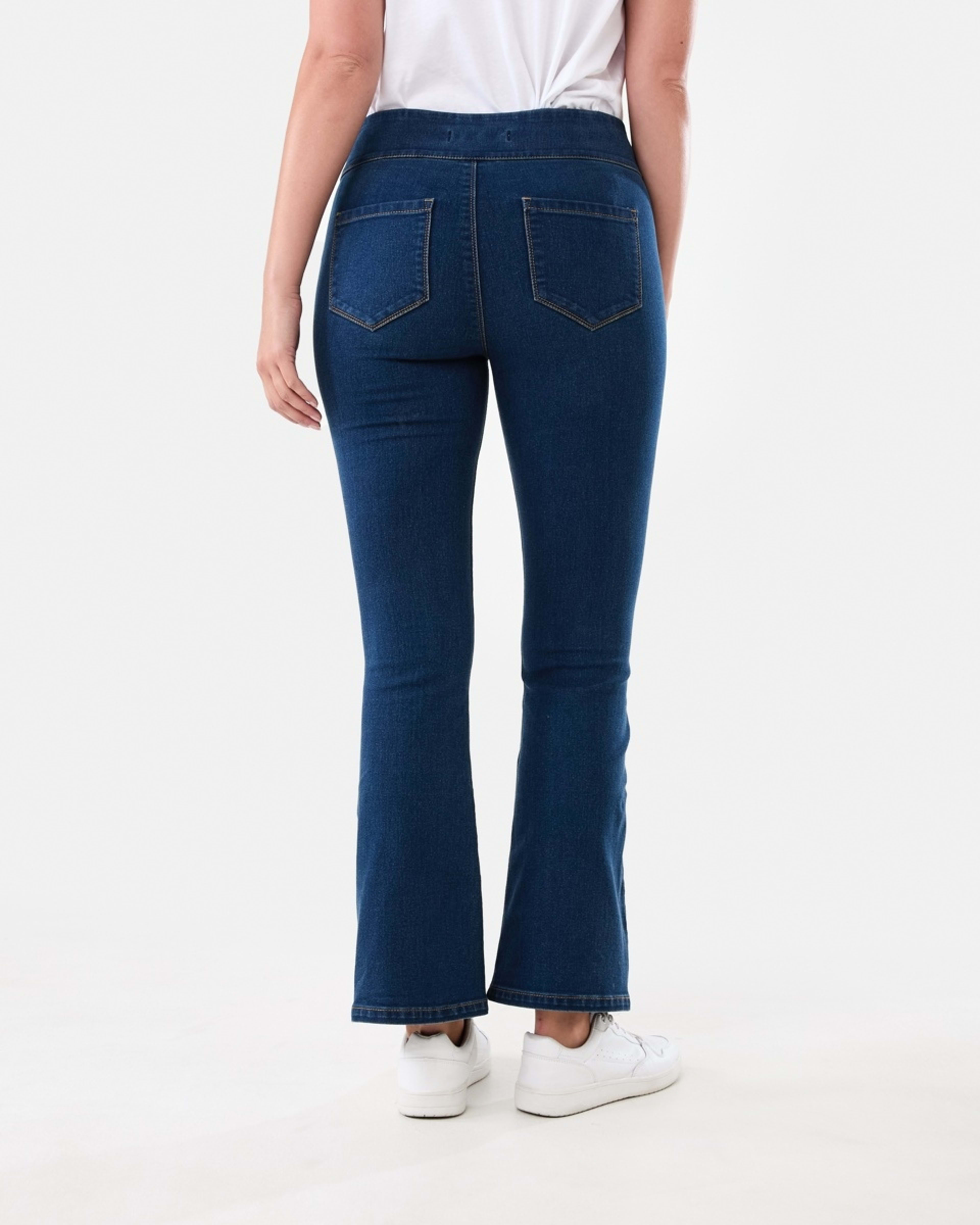 3 Flare Denim Jeggings DARK WASH, 3 of 4