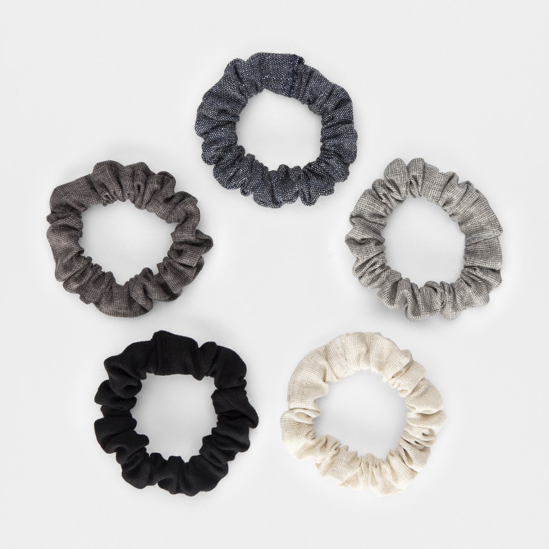 5 Pack Mini Hair Scrunchies - Kmart