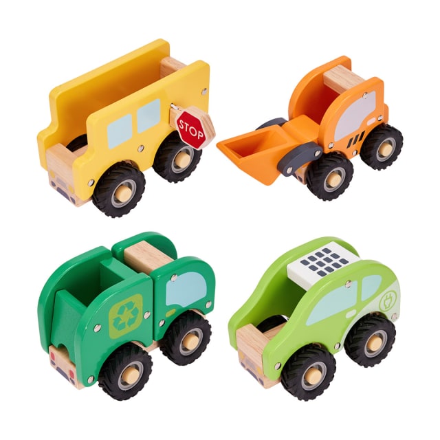 Wooden Town Vehicle - Assorted - Kmart