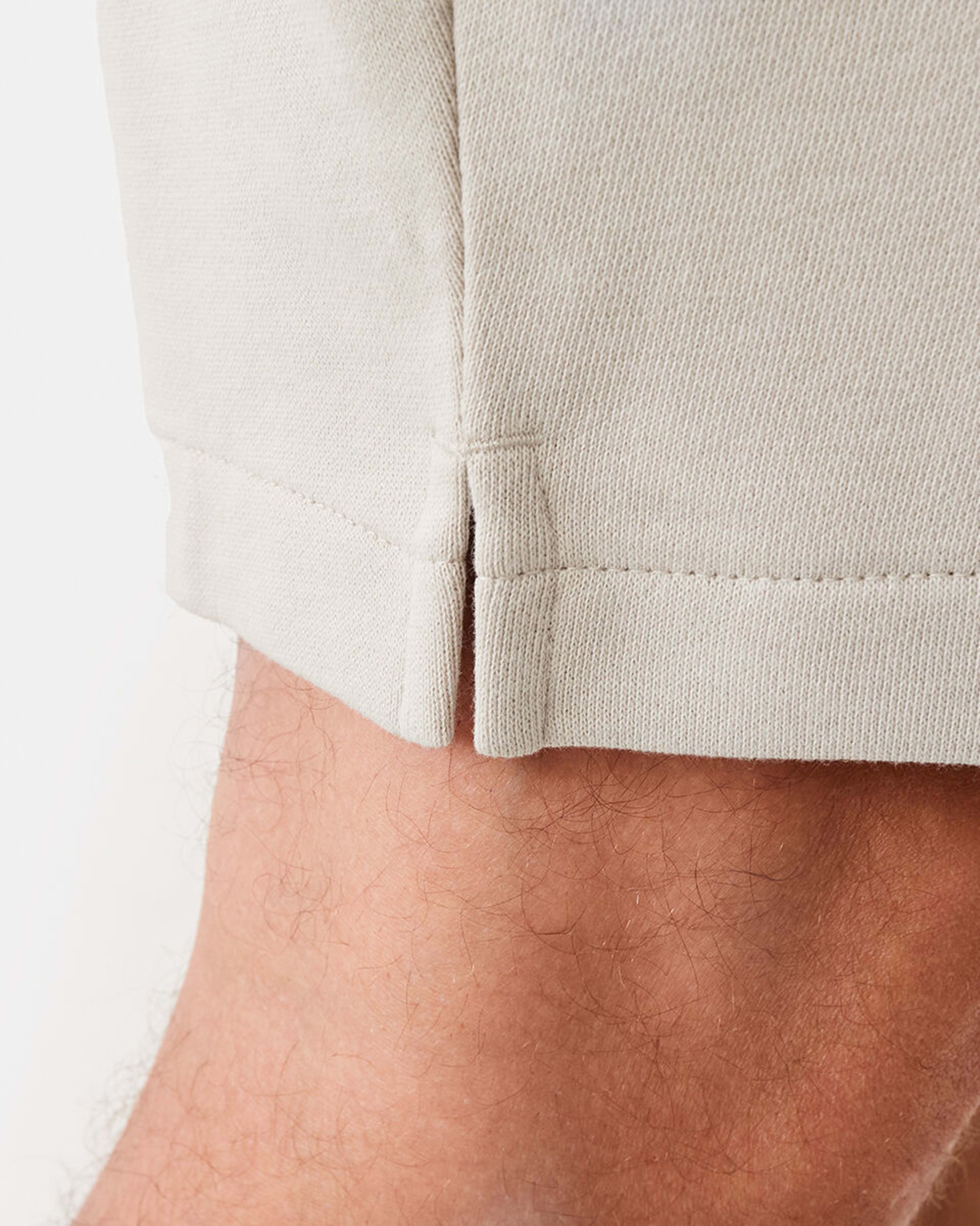 6 Active Mens Terry Shorts Sil Beige, 6 of 7