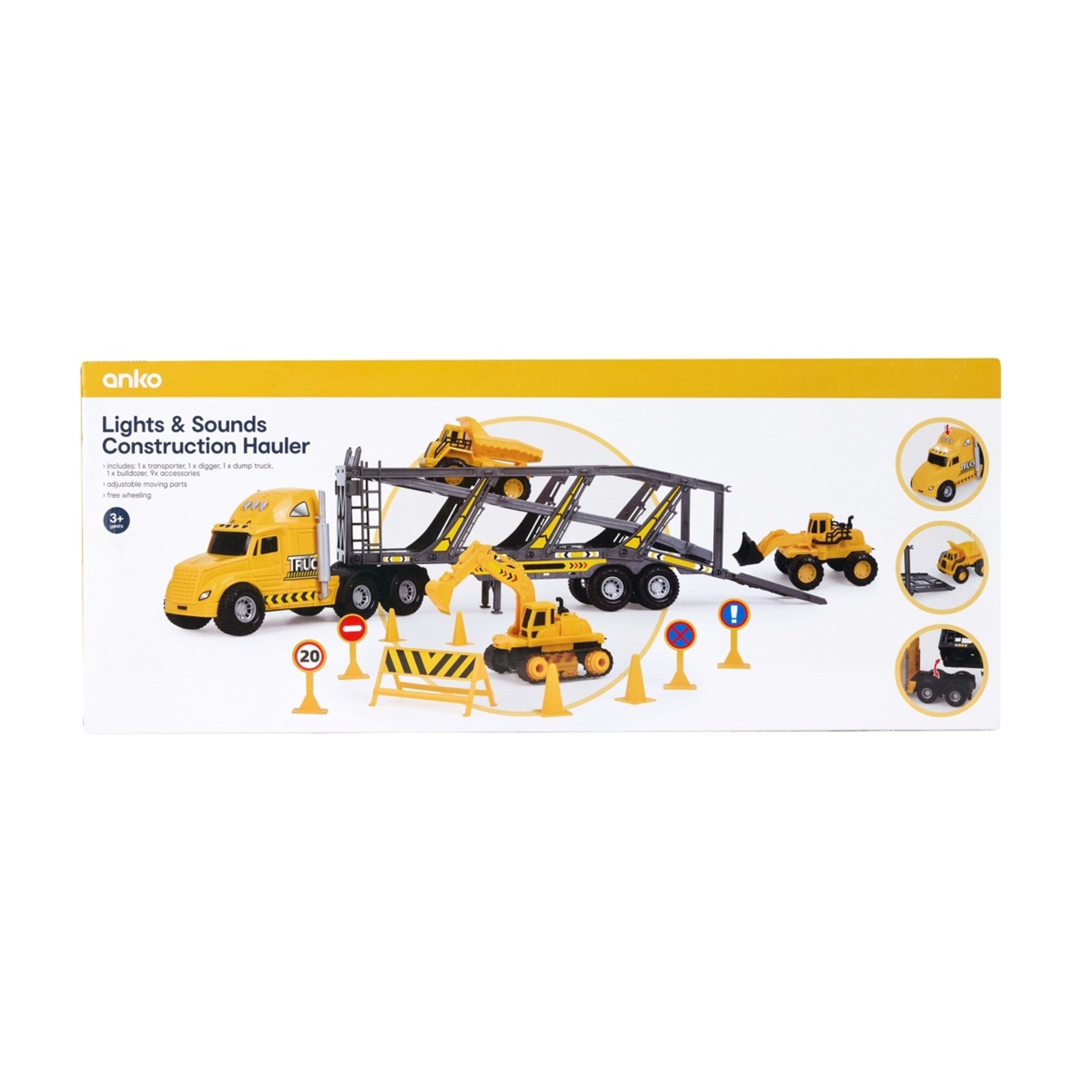 7 Lights and Sounds Construction Hauler Playset, 7 of 9