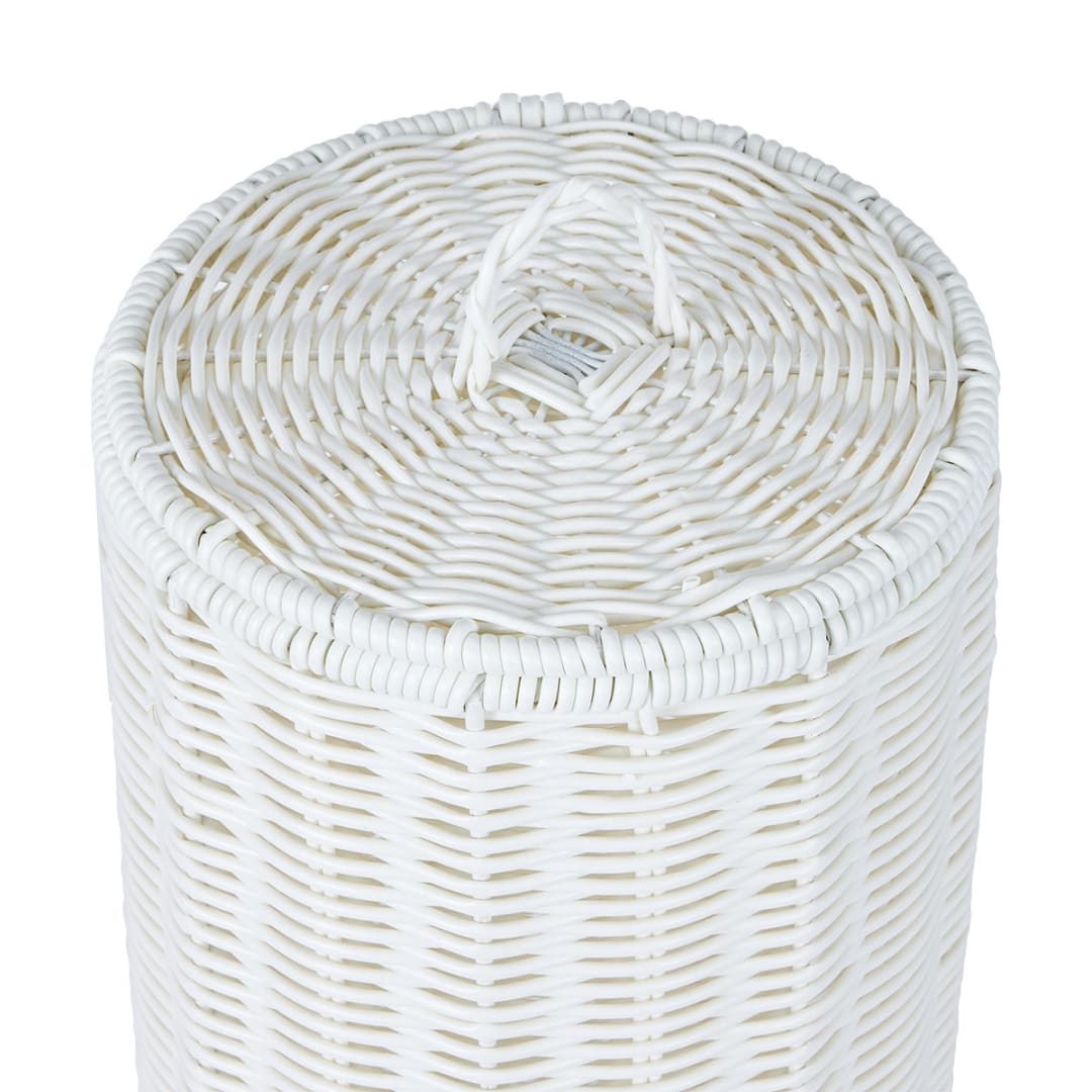 White Rattan Look Toilet Roll Holder Kmart