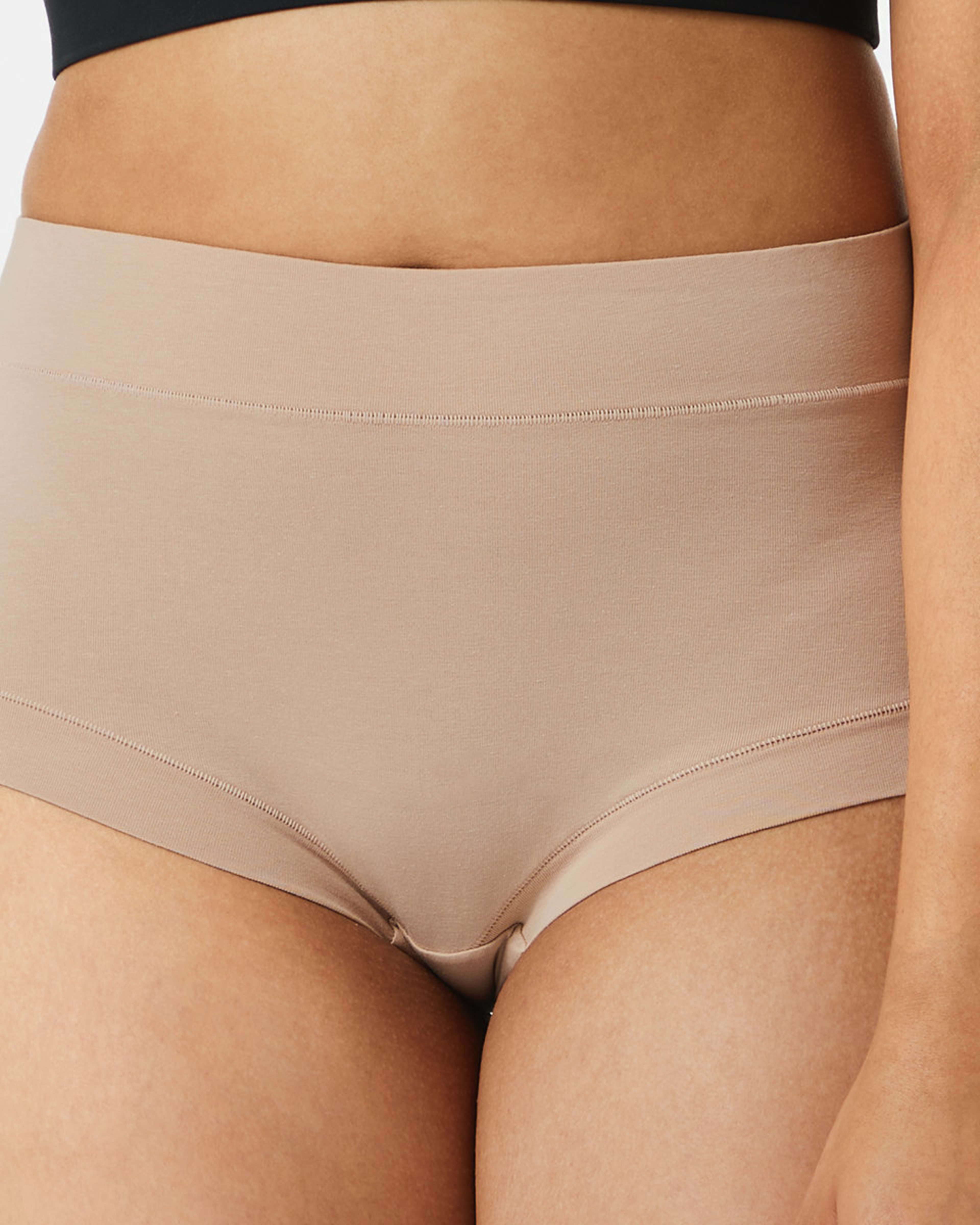 3 3 Pack Cotton Stretch Comfort Full Briefs Be/be/wh, 3 of 9