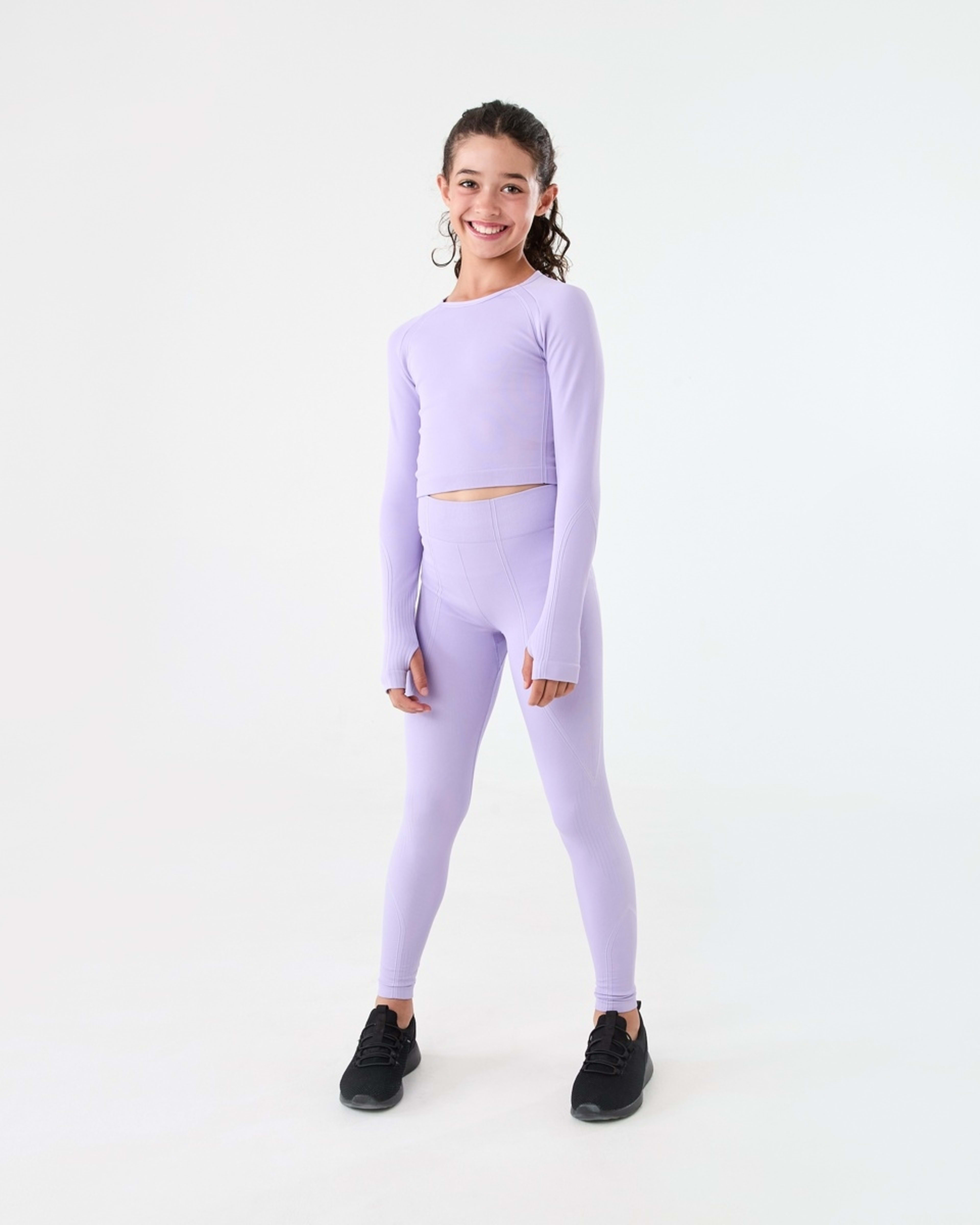 4 Active Kids Seamfree Leggings Ptl Purple, 4 of 7