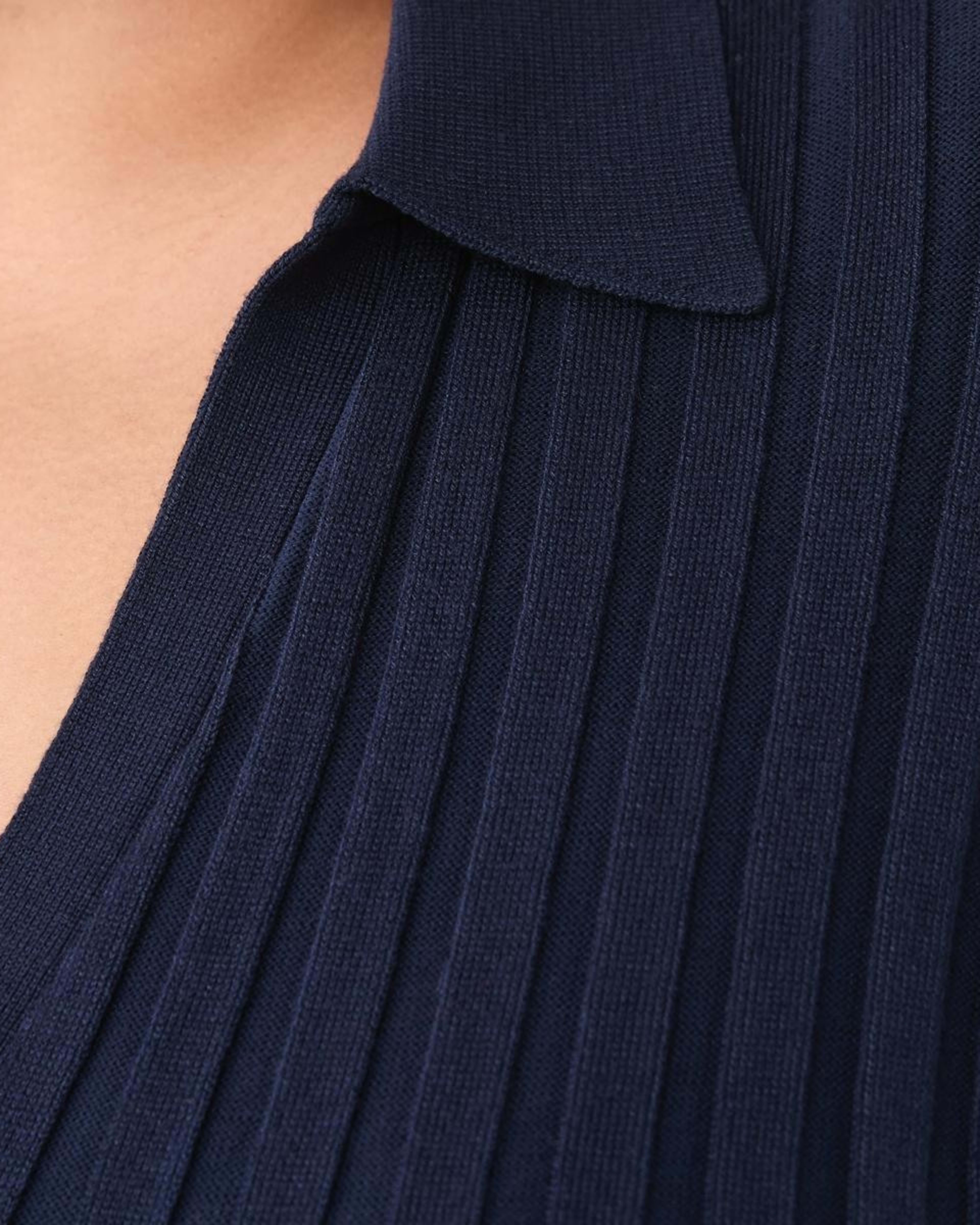 5 Curve Short Sleeve Polo Top NAVY BLAZER, 5 of 5
