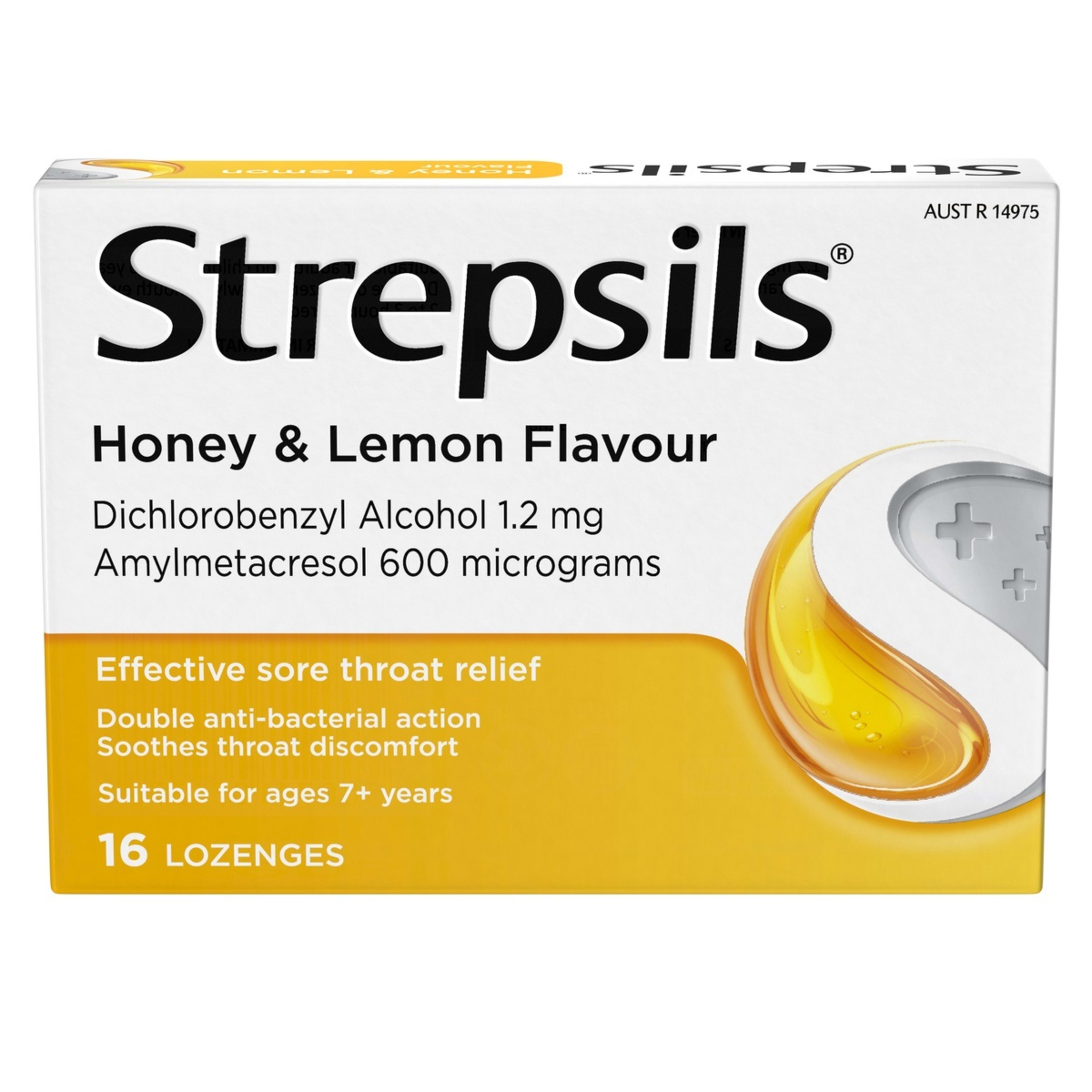 10 16 Pack Strepsils Sore Throat Relief Honey & Lemon Lozenges, 10 of 10