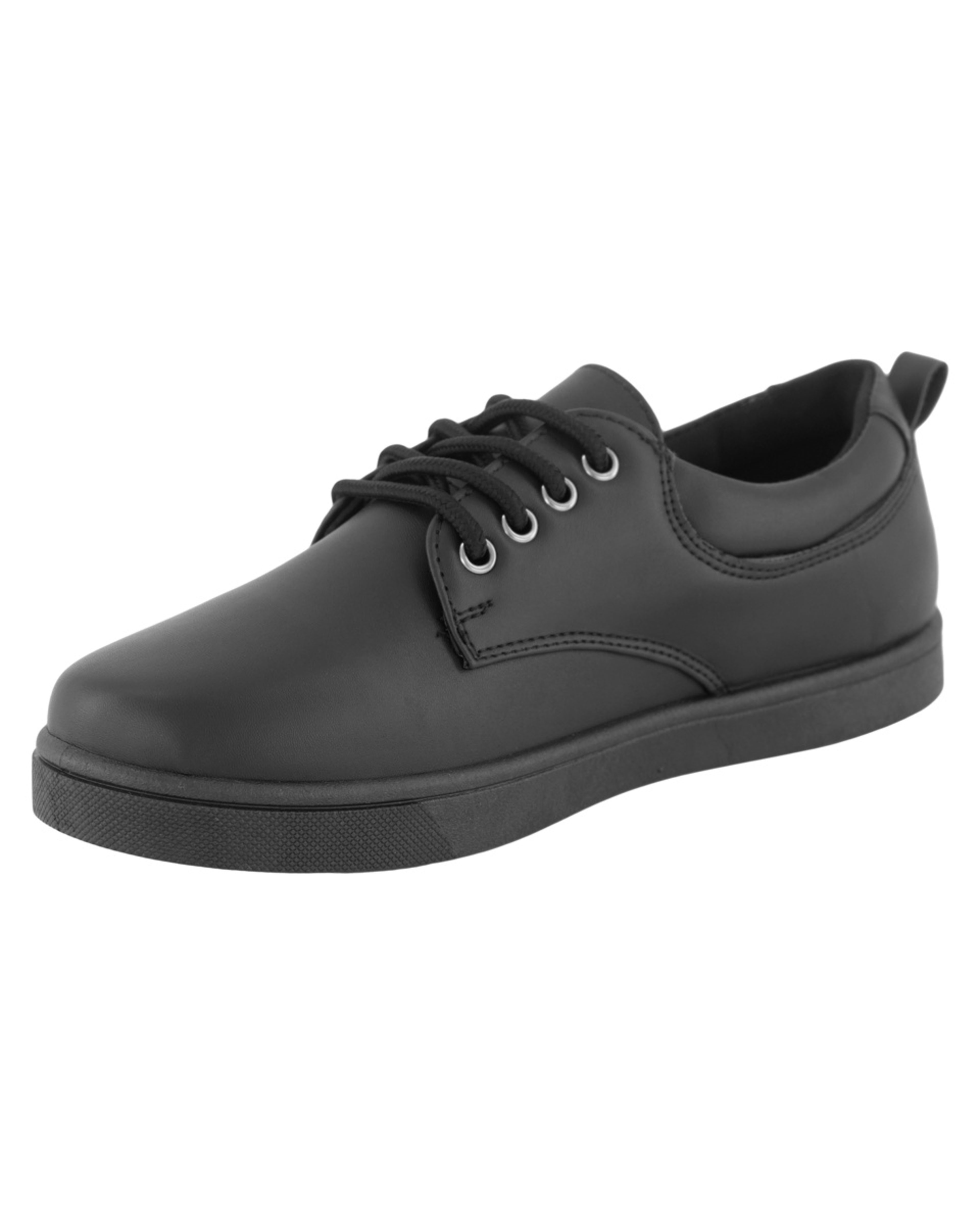 4 Senior Lace-Up School Shoes Black, 4 of 6