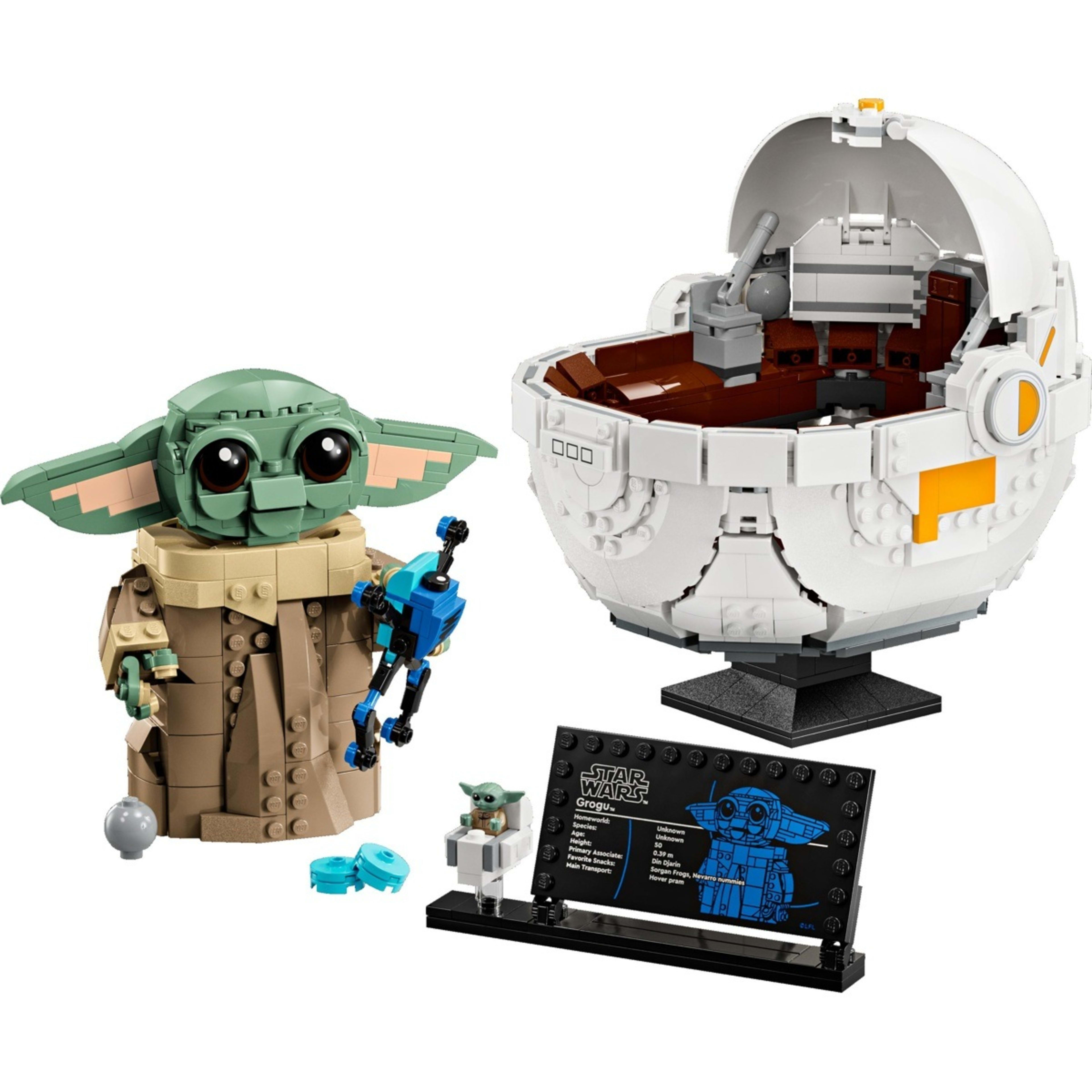 3 LEGO Star Wars Grogu with Hover Pram 75403, 3 of 10