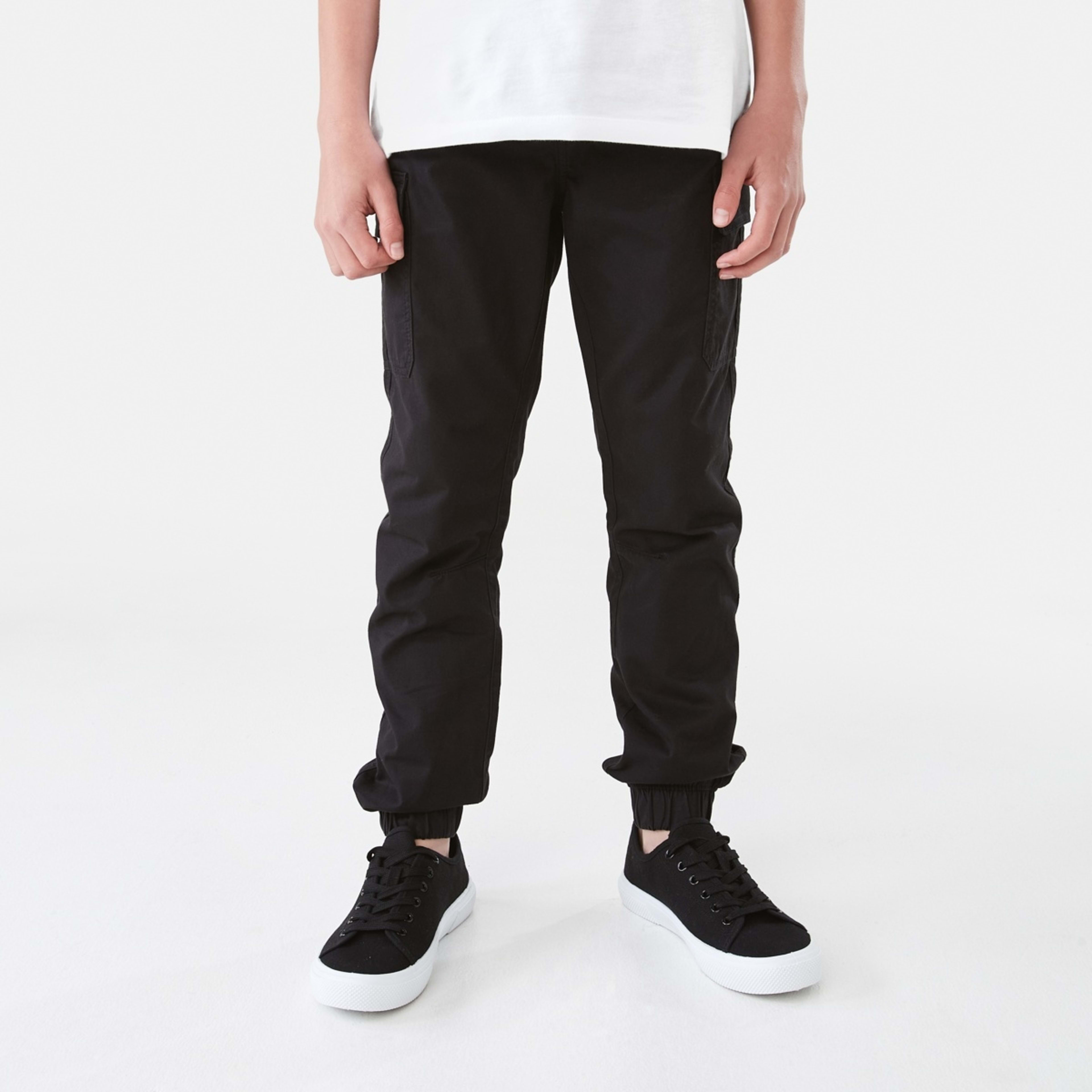 1 Cargo Jogger Pants Black, 1 of 9