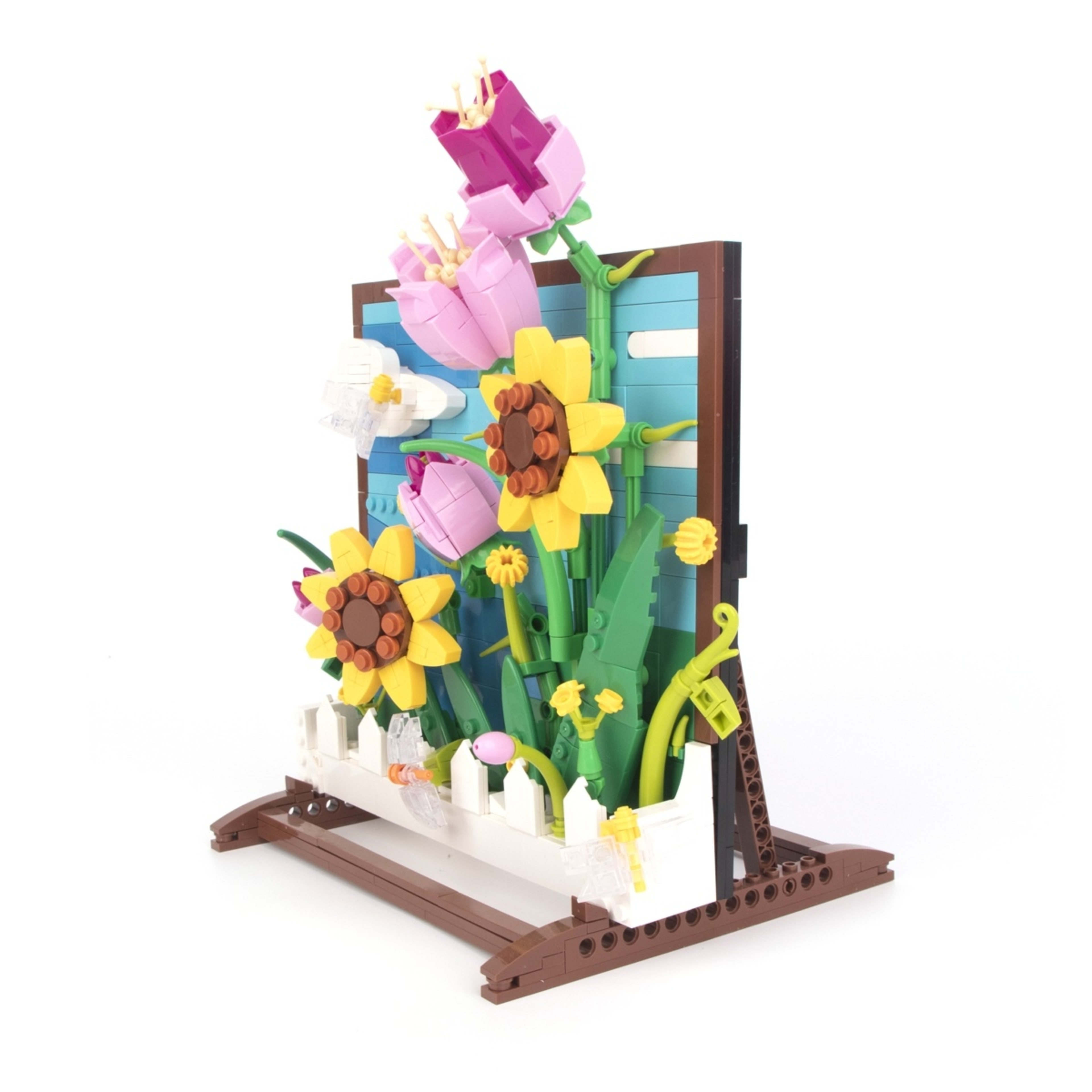 3 670 Piece Mini Blocks Flower Series: Flower Frame, 3 of 6