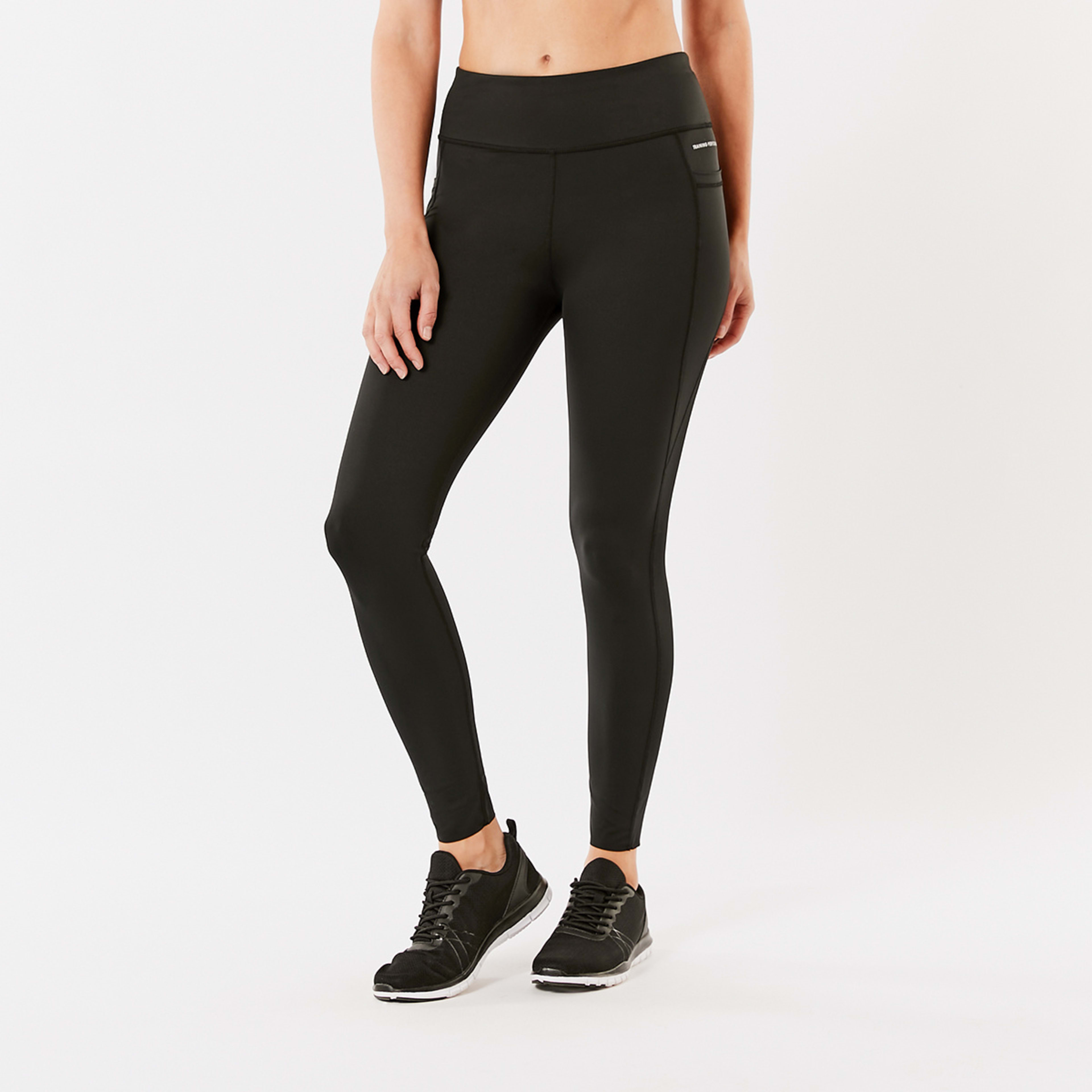 1 Active Womens Full Length Training Leggings Black, 1 of 6