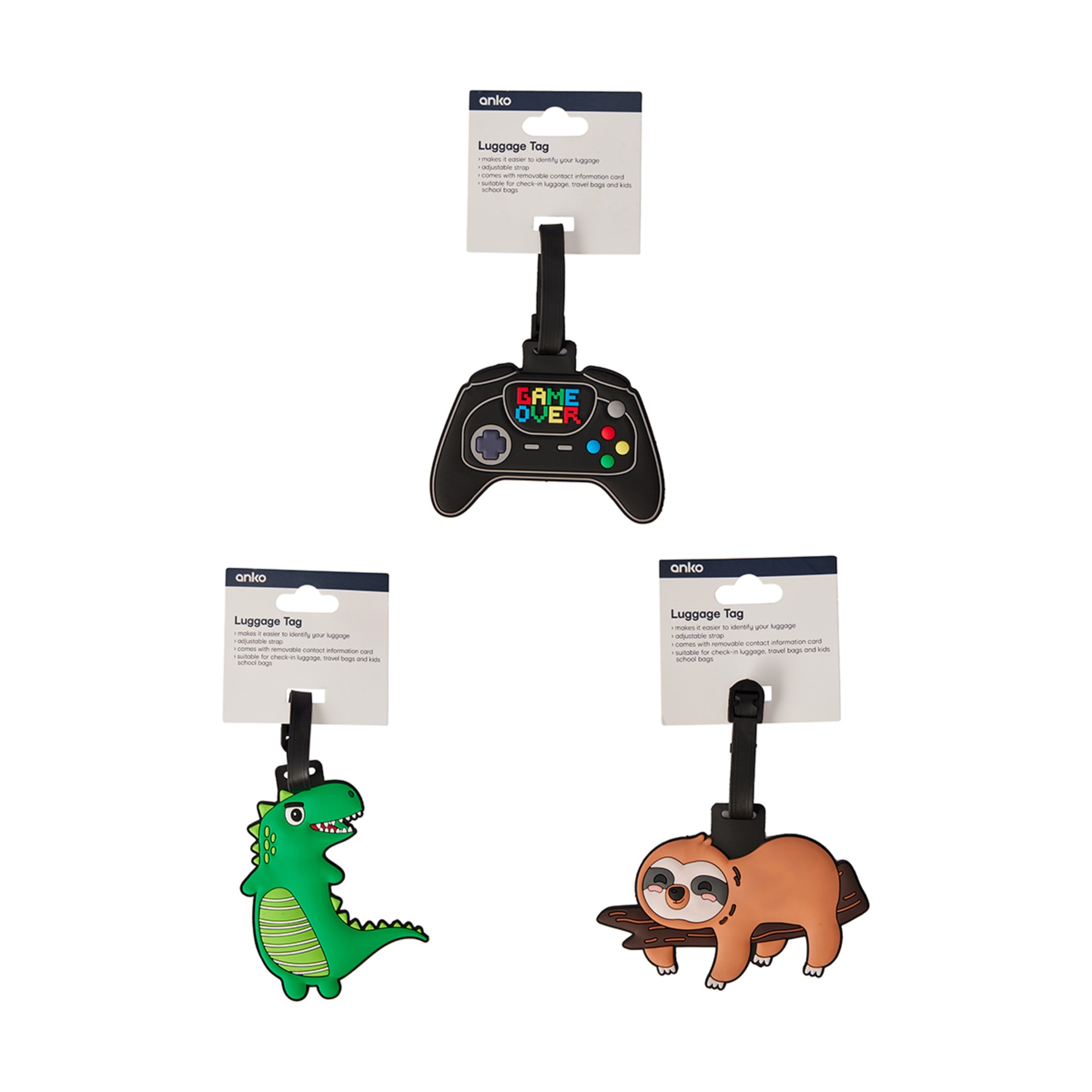 Luggage Tag Assorted Kmart NZ