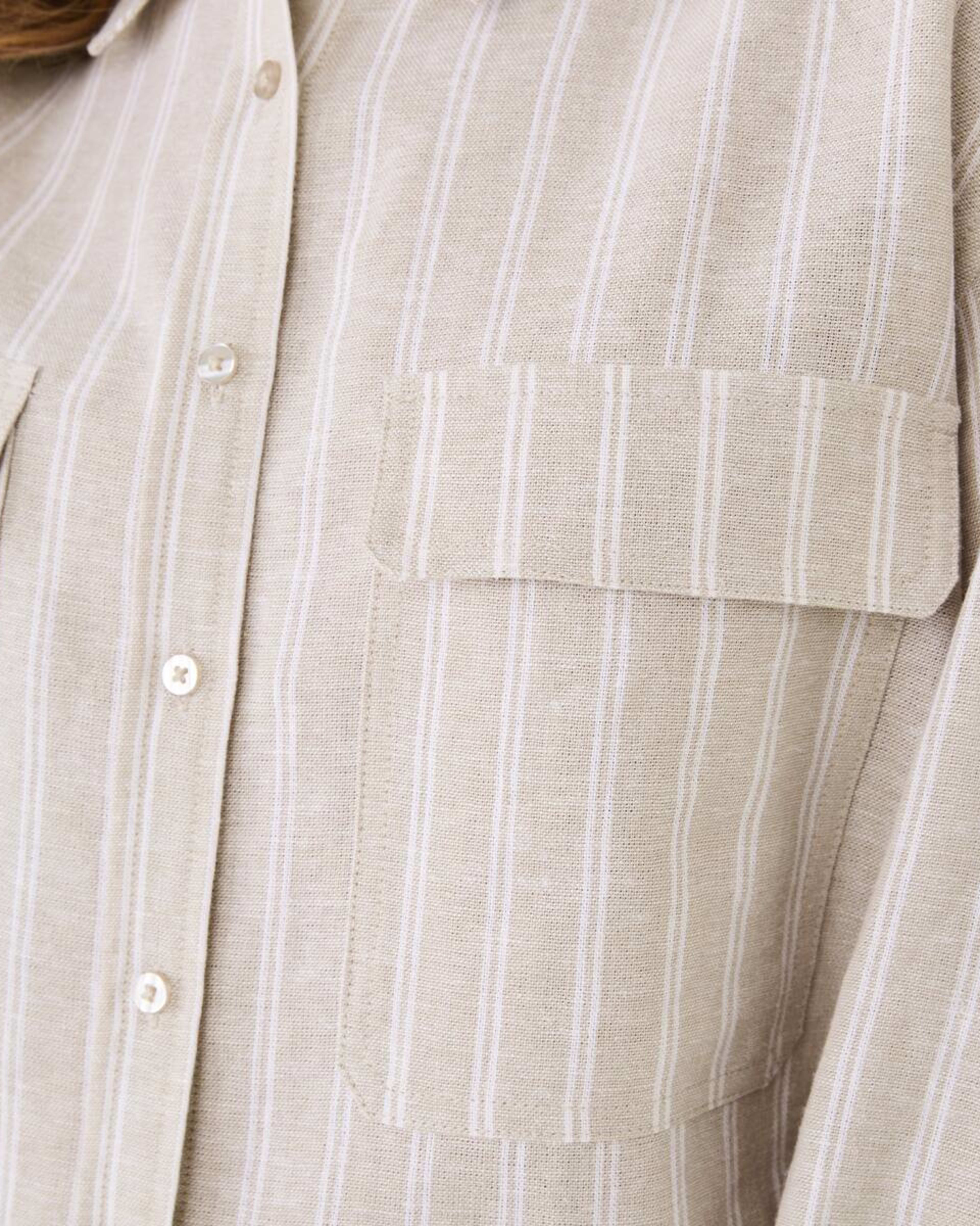 5 Long Sleeve Utility Shirt Gia Stripe, 5 of 6