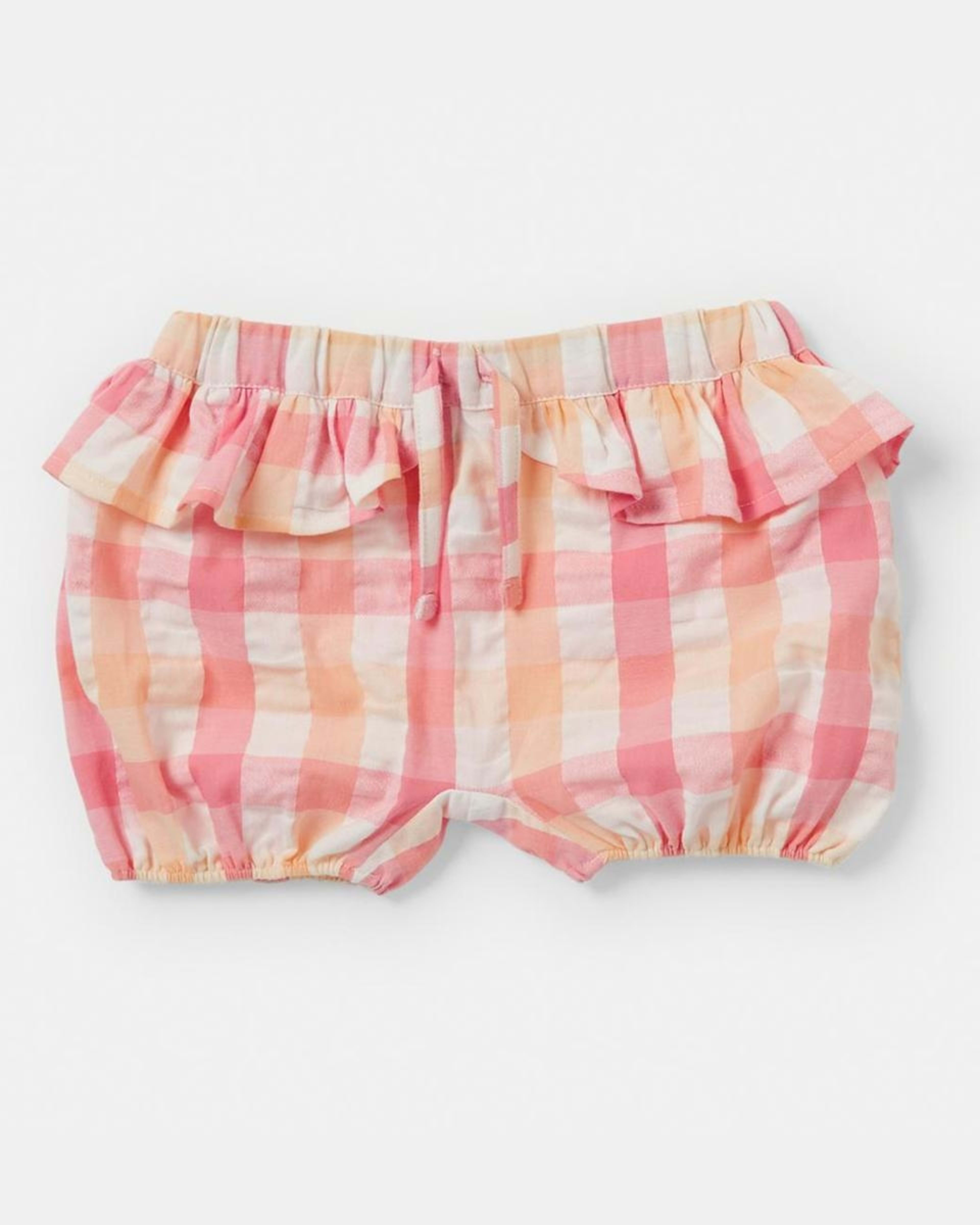 1 Seersucker Shorts Gingham A