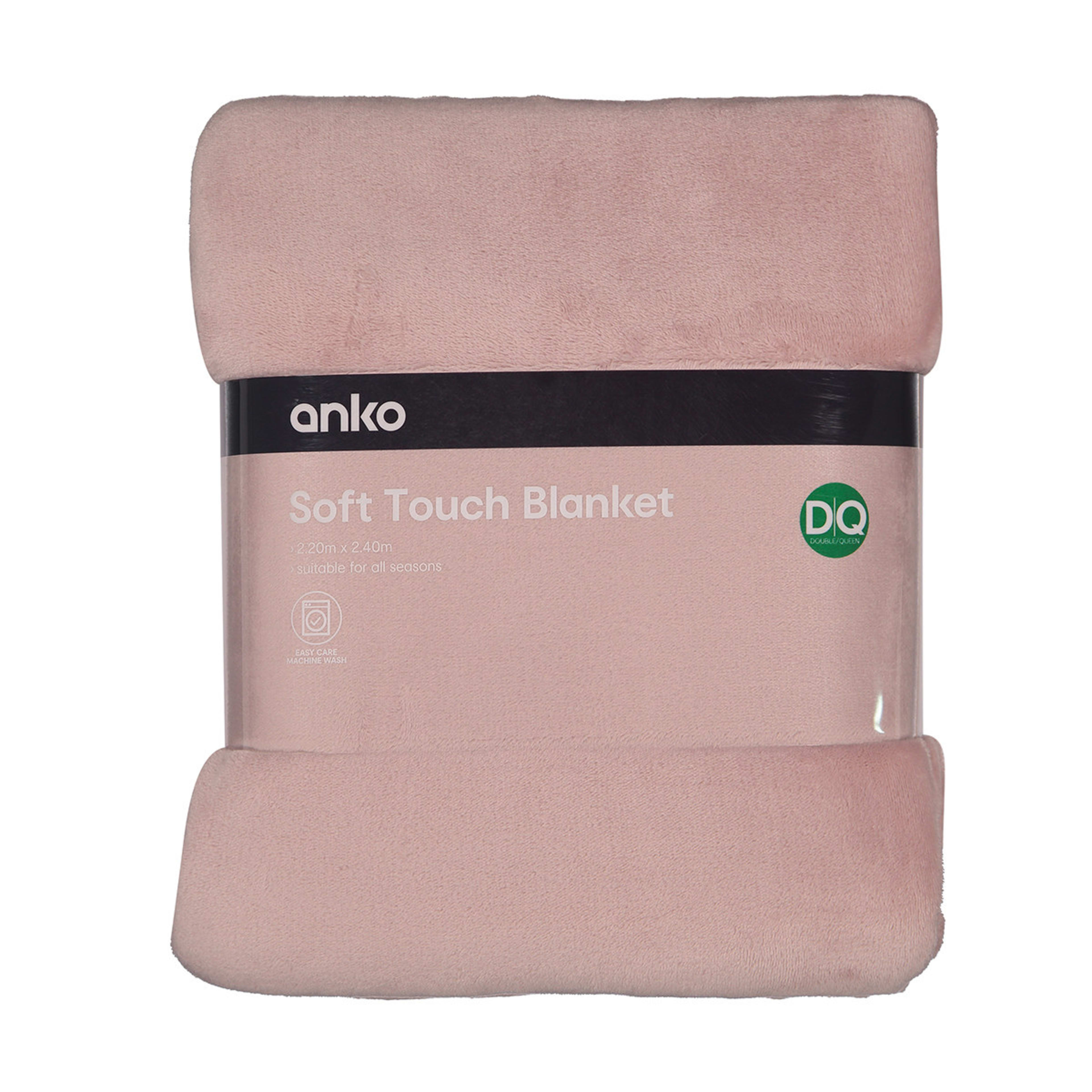Soft Touch Blanket Double/Queen Bed, Musk Kmart