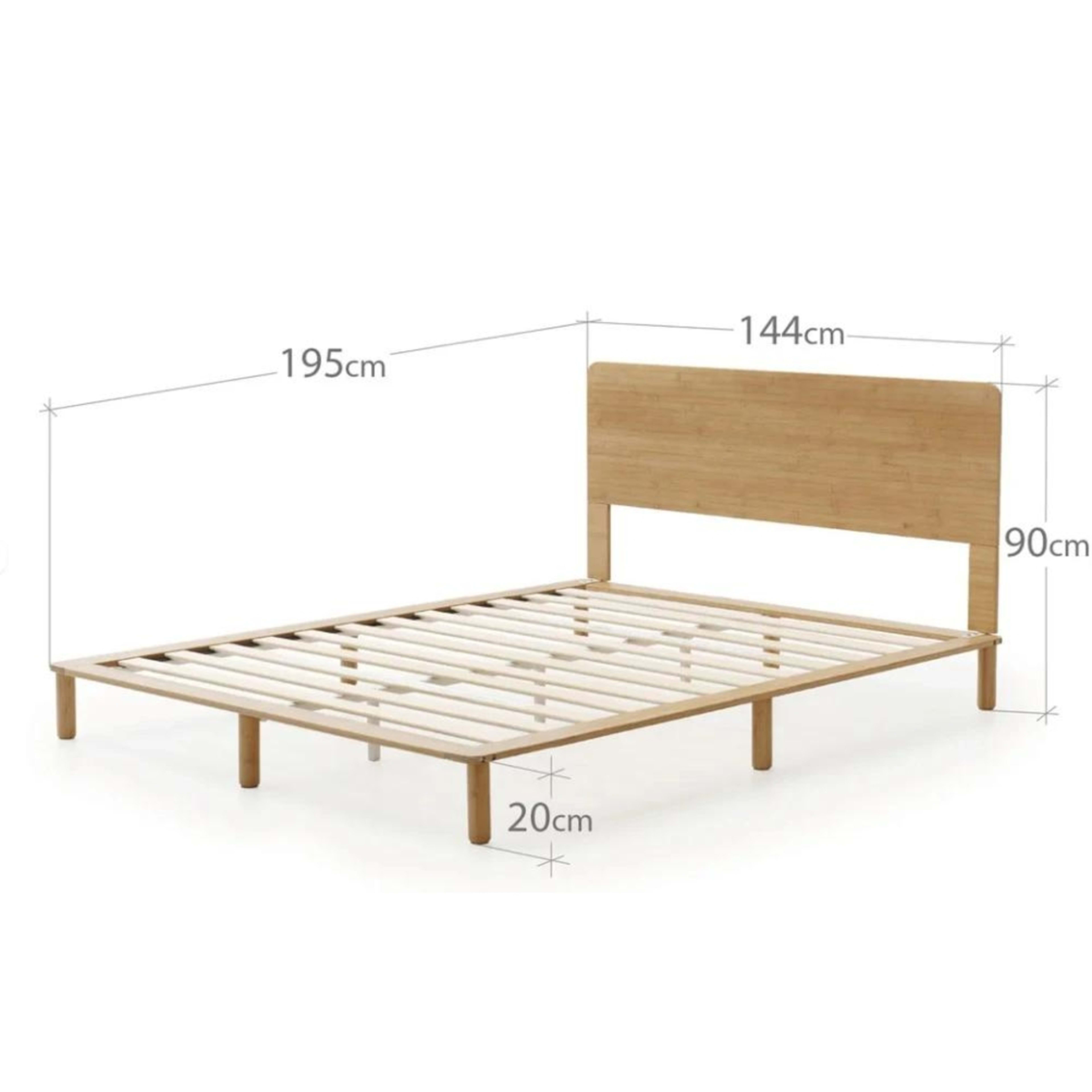6 Double Bed Evalyn Timber Bed Frame, 6 of 6