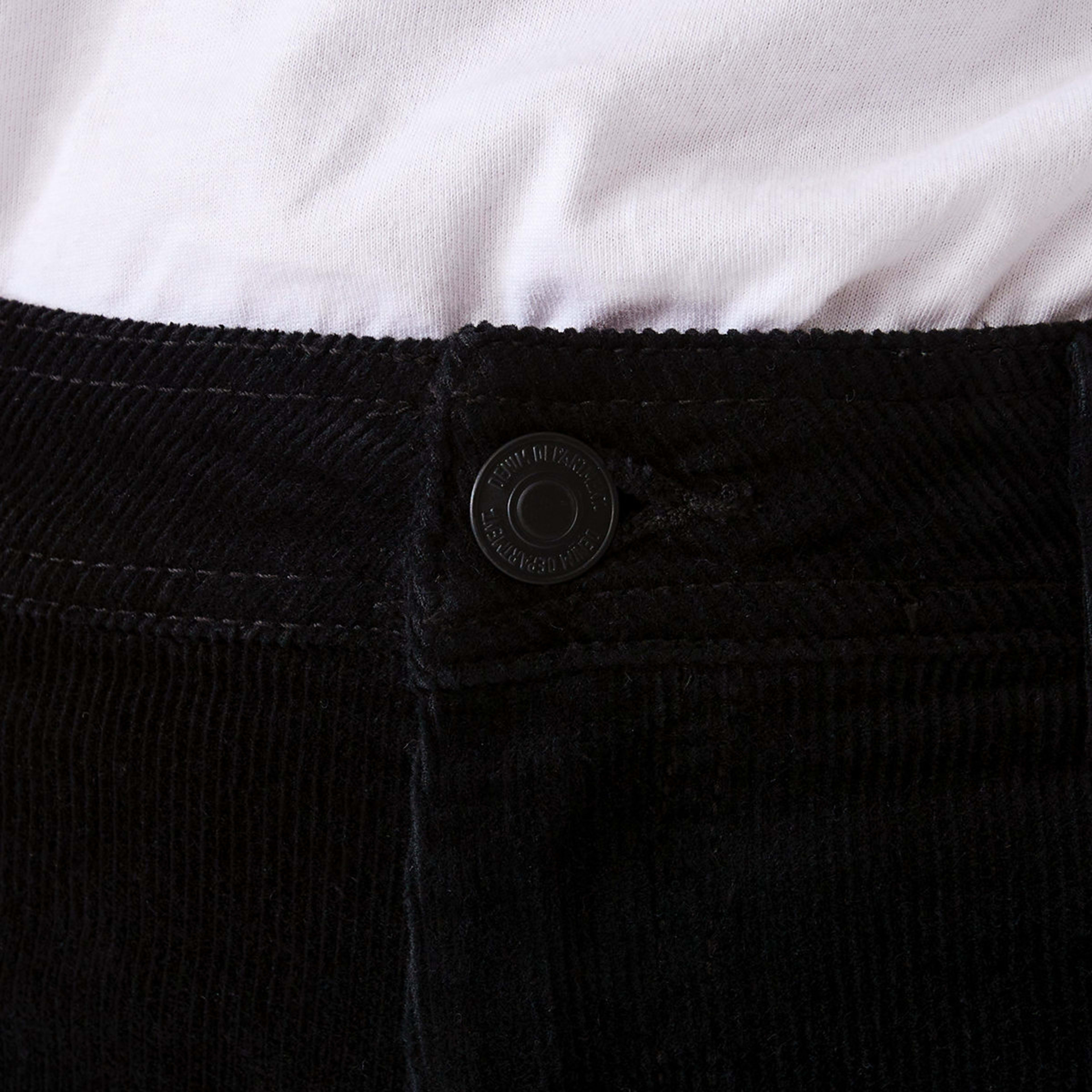 4 Corduroy Full Length Pants Black, 4 of 5