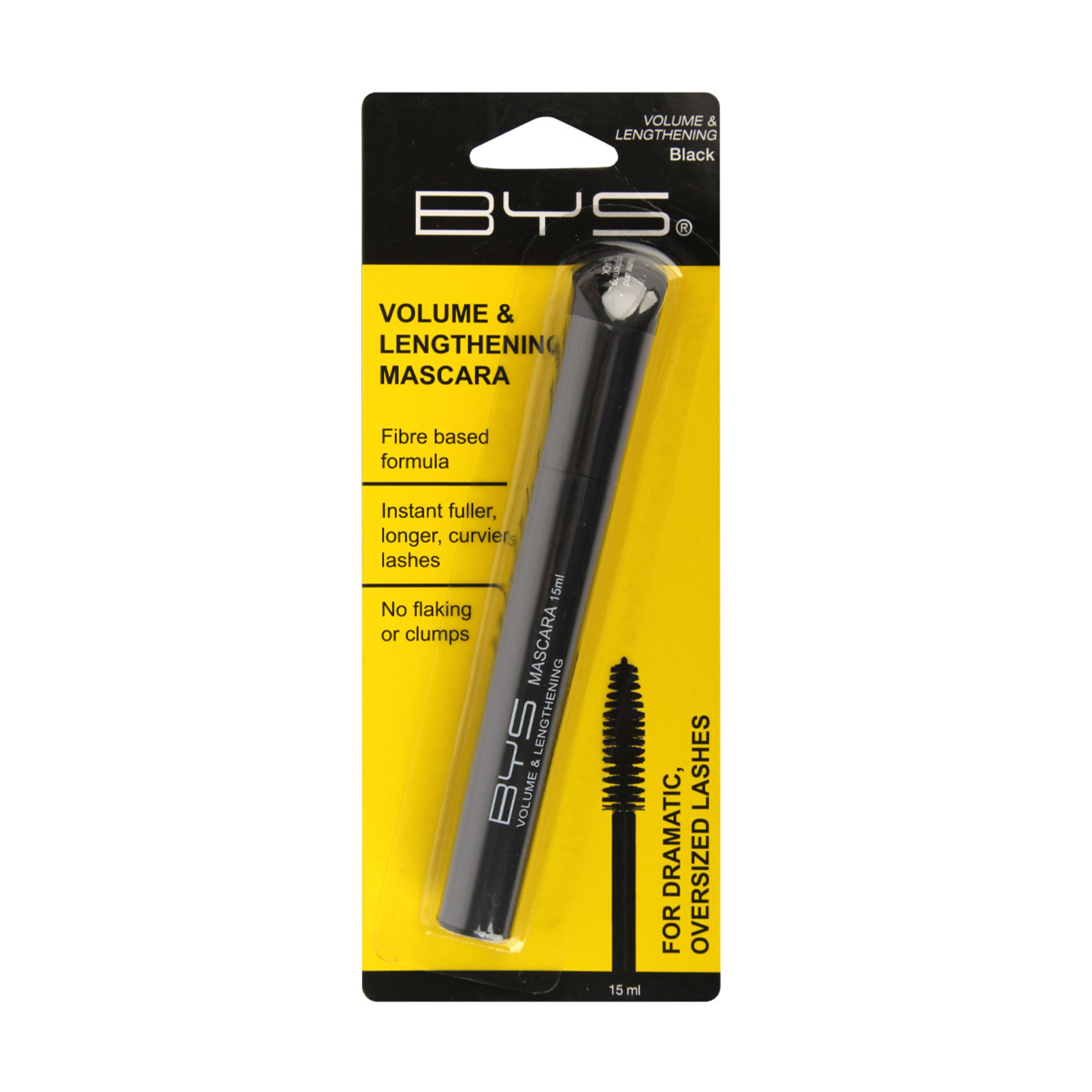 1 BYS Volume & Lengthening Mascara 15ml - Black