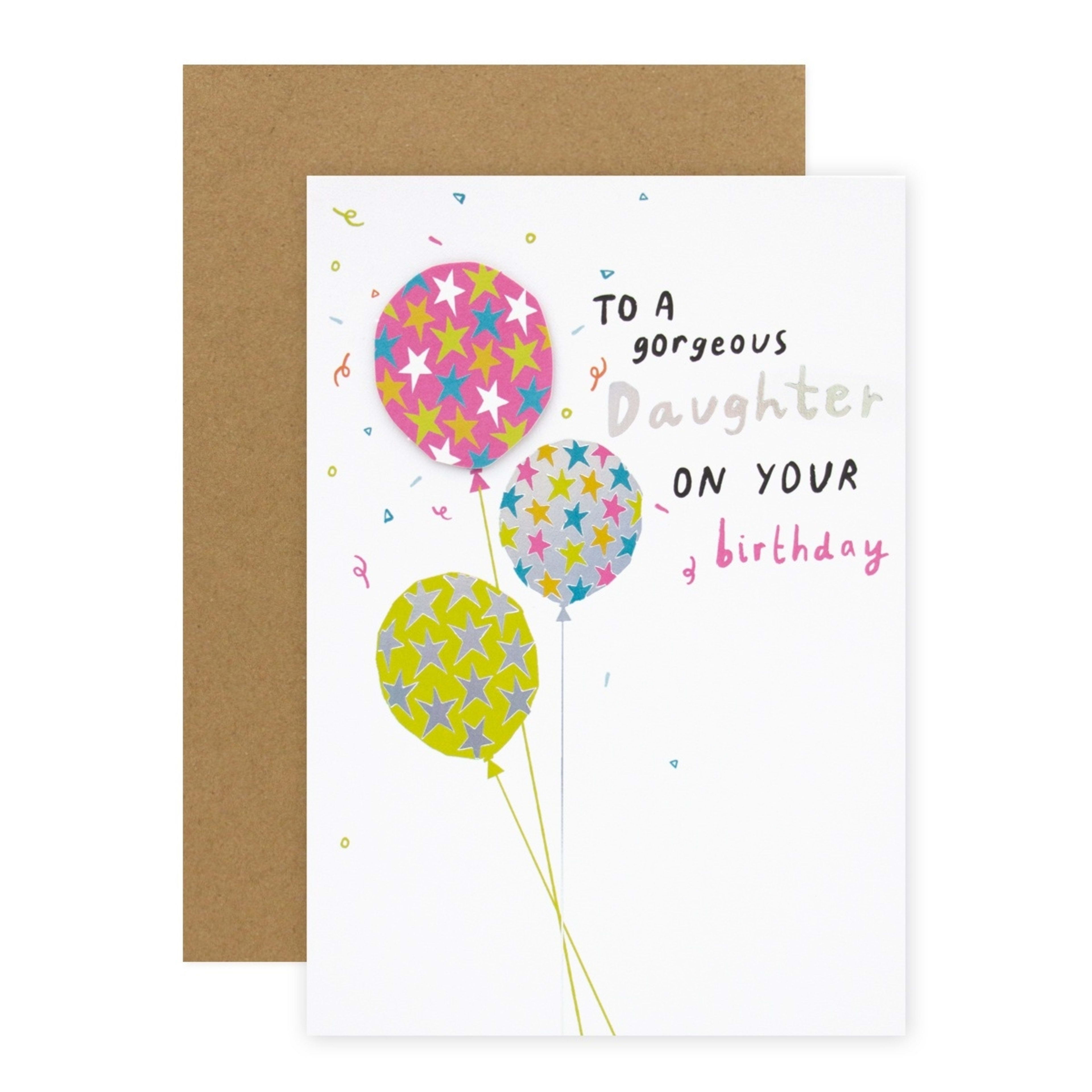 1 Connections from Hallmark Birthday Card for Daughter - Fabulous Balloons