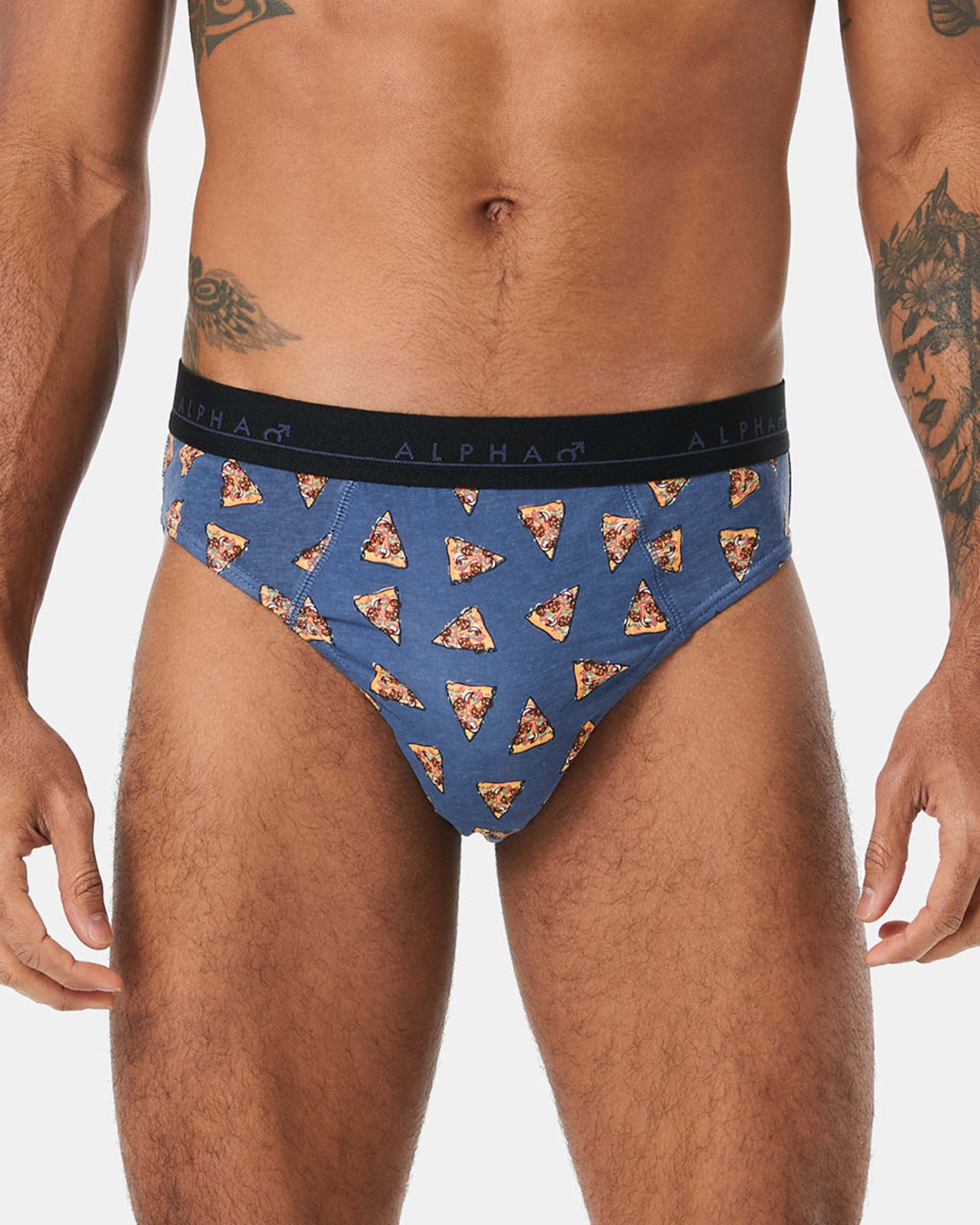 6 5 Pack Printed Briefs Dogs Taco Pizza Multi, 6 of 10