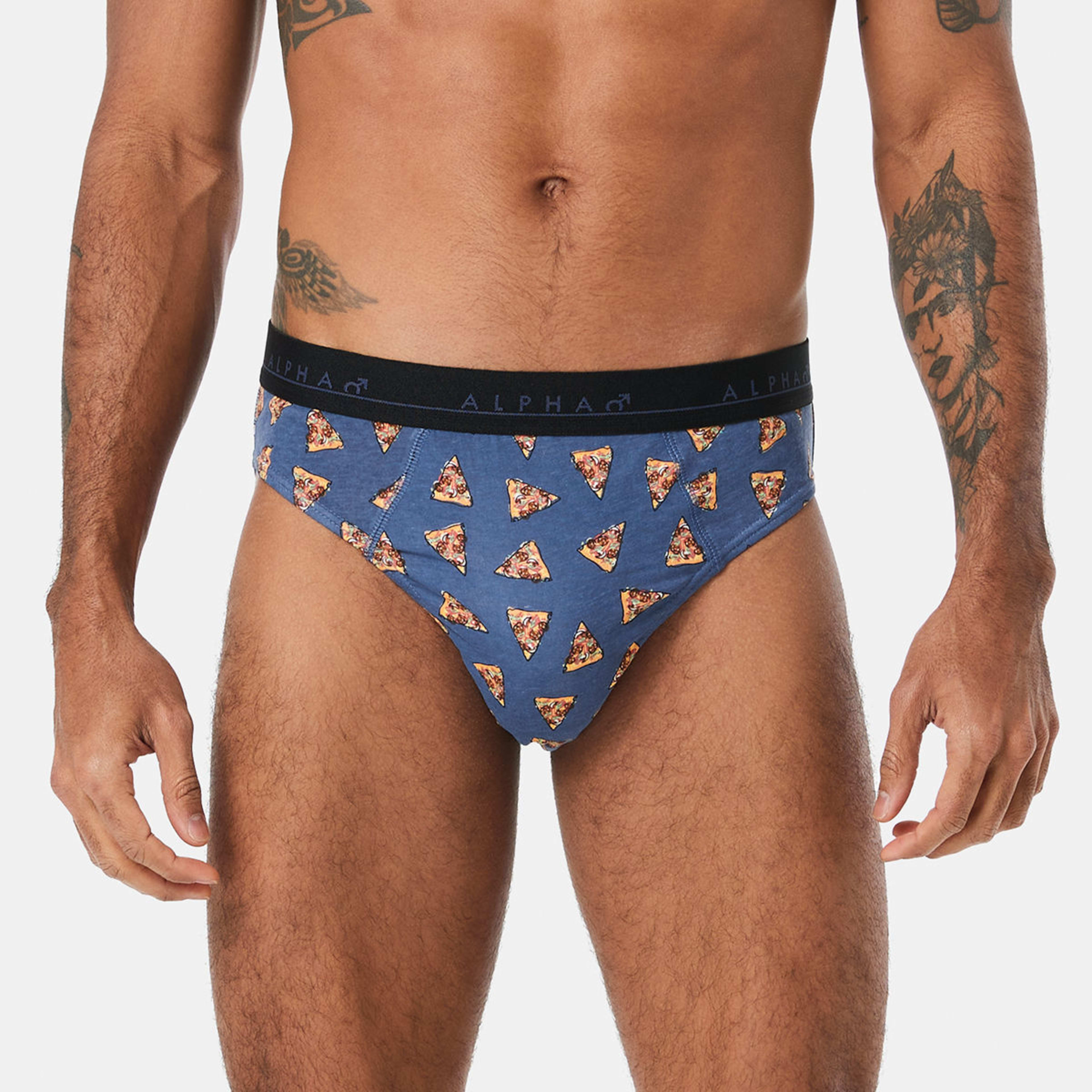 6 5 Pack Printed Briefs Dogs Taco Pizza Multi, 6 of 10