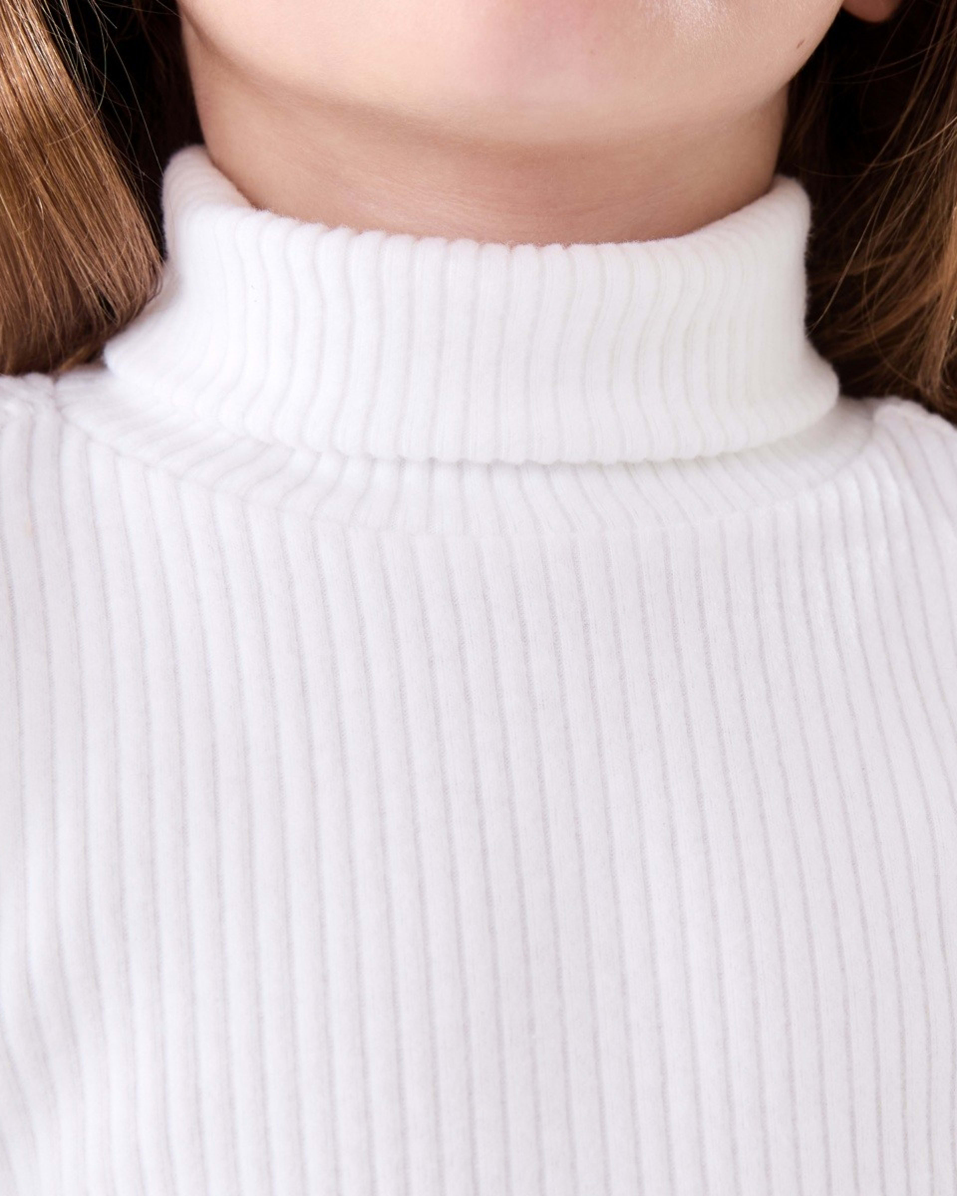 4 Long Sleeve Skivvy Top White, 4 of 6