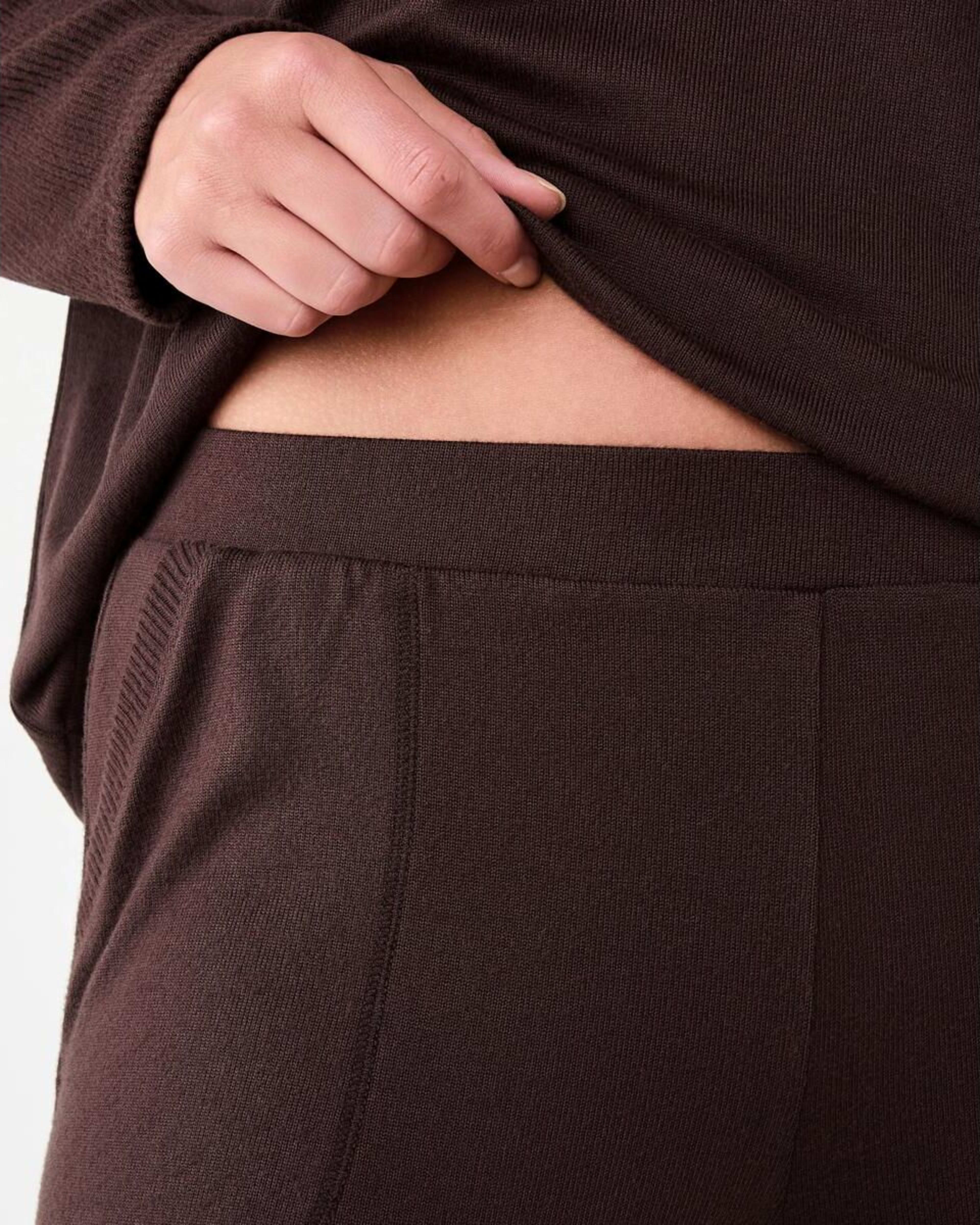 5 Super Soft Rib Trim Lounge Pants Choc Chip, 5 of 6