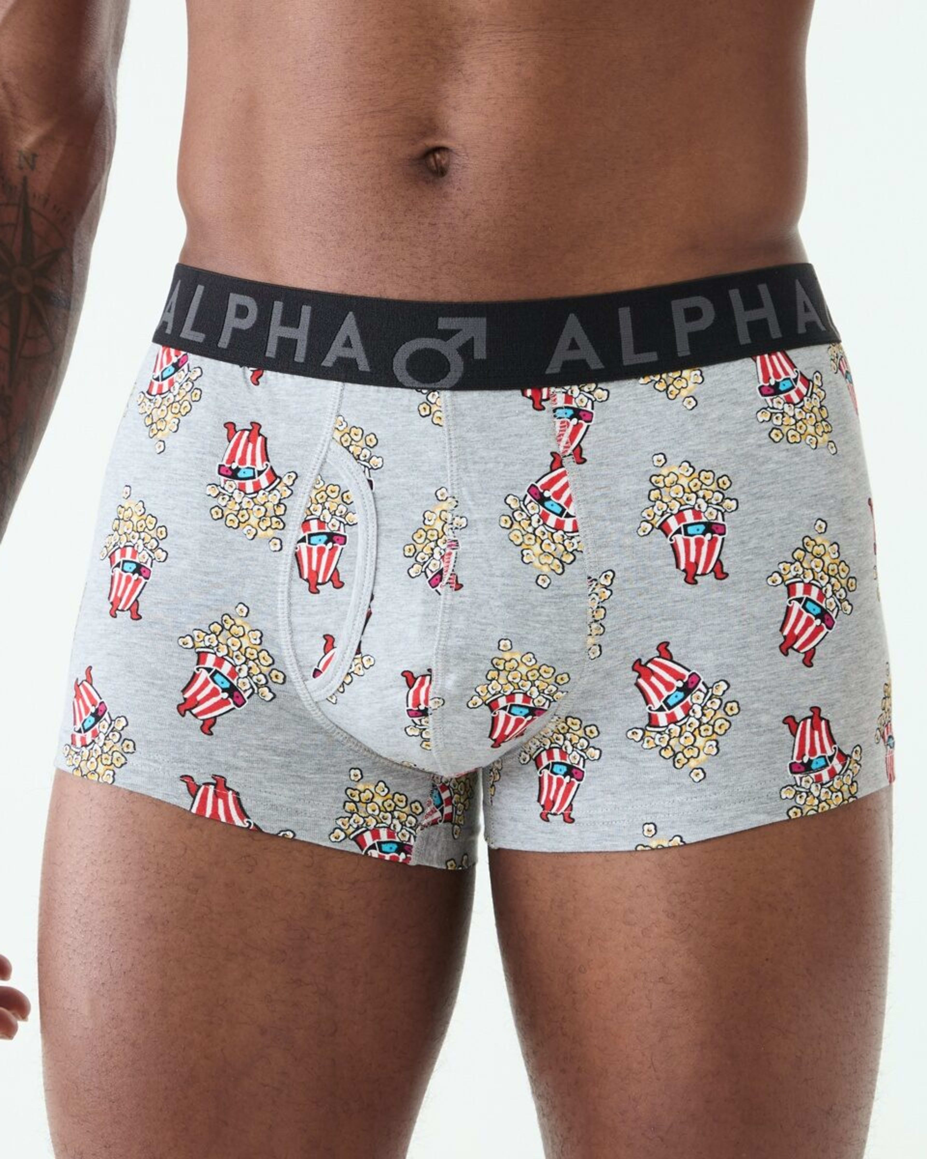 4 3 Pack Fly Front Print Trunks Popstars, 4 of 8
