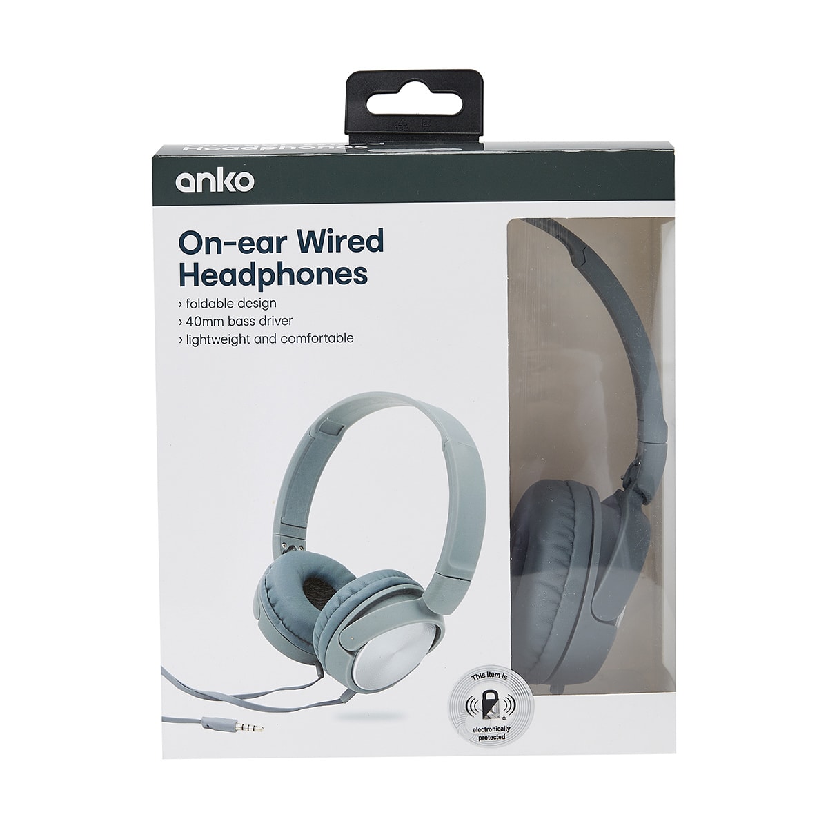 OnEar Wired Headphones Silver Look Kmart