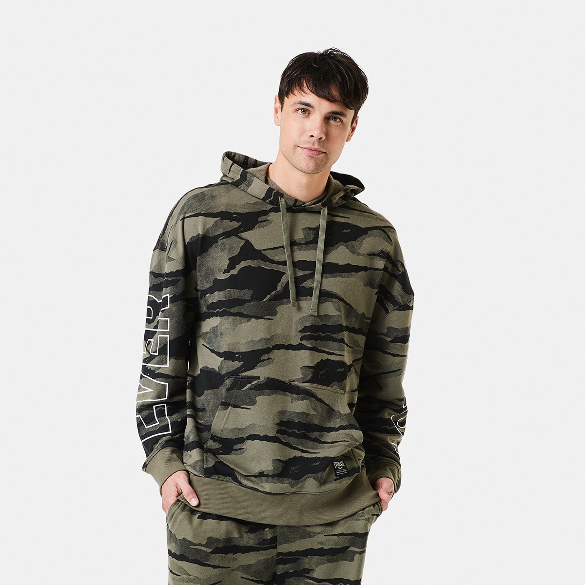 mens camo pullover