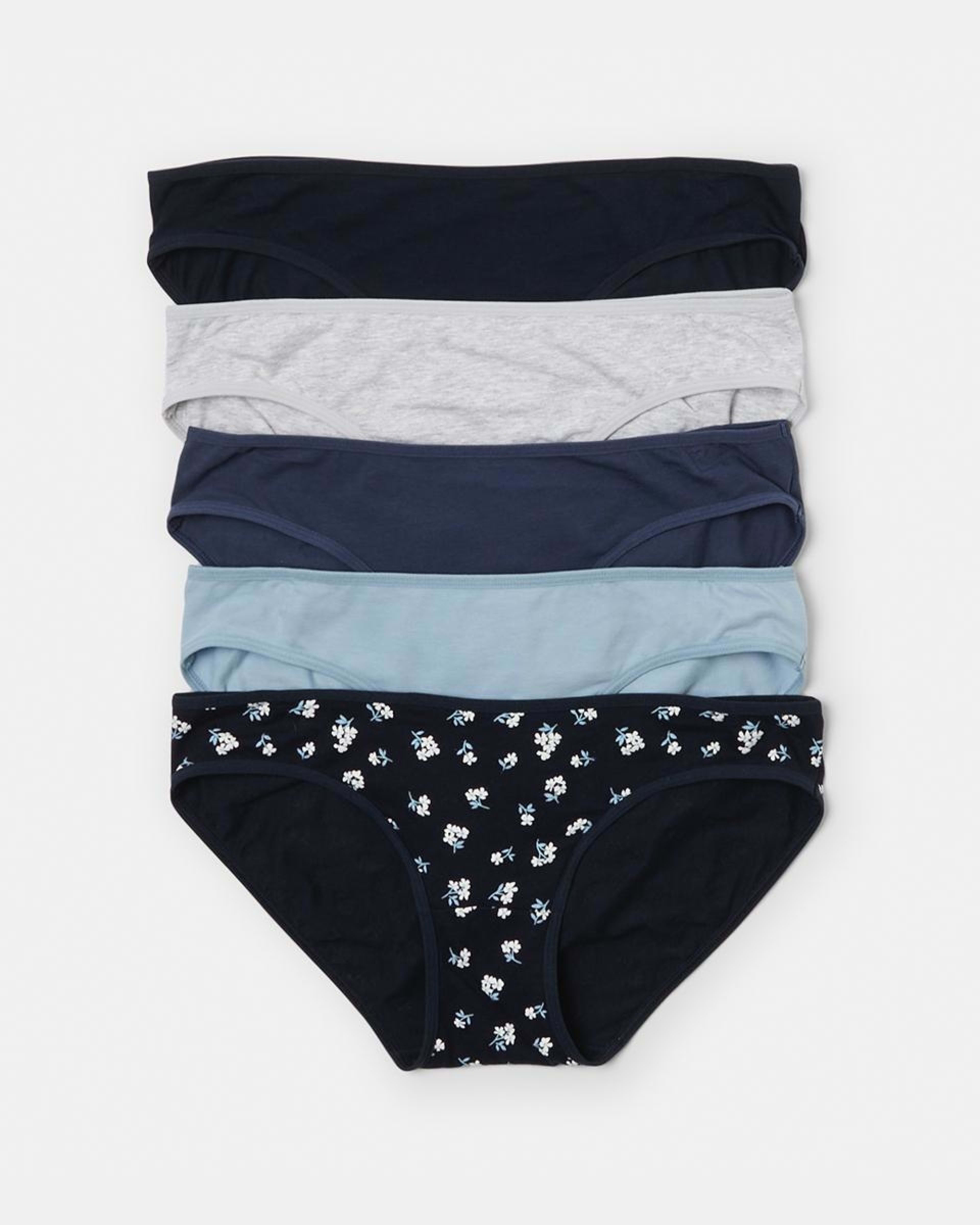 1 5 Pack Cotton Stretch Bikini Briefs Little Flr, 1 of 10