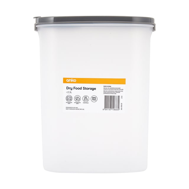 2.3L Dry Food Storage Container Kmart