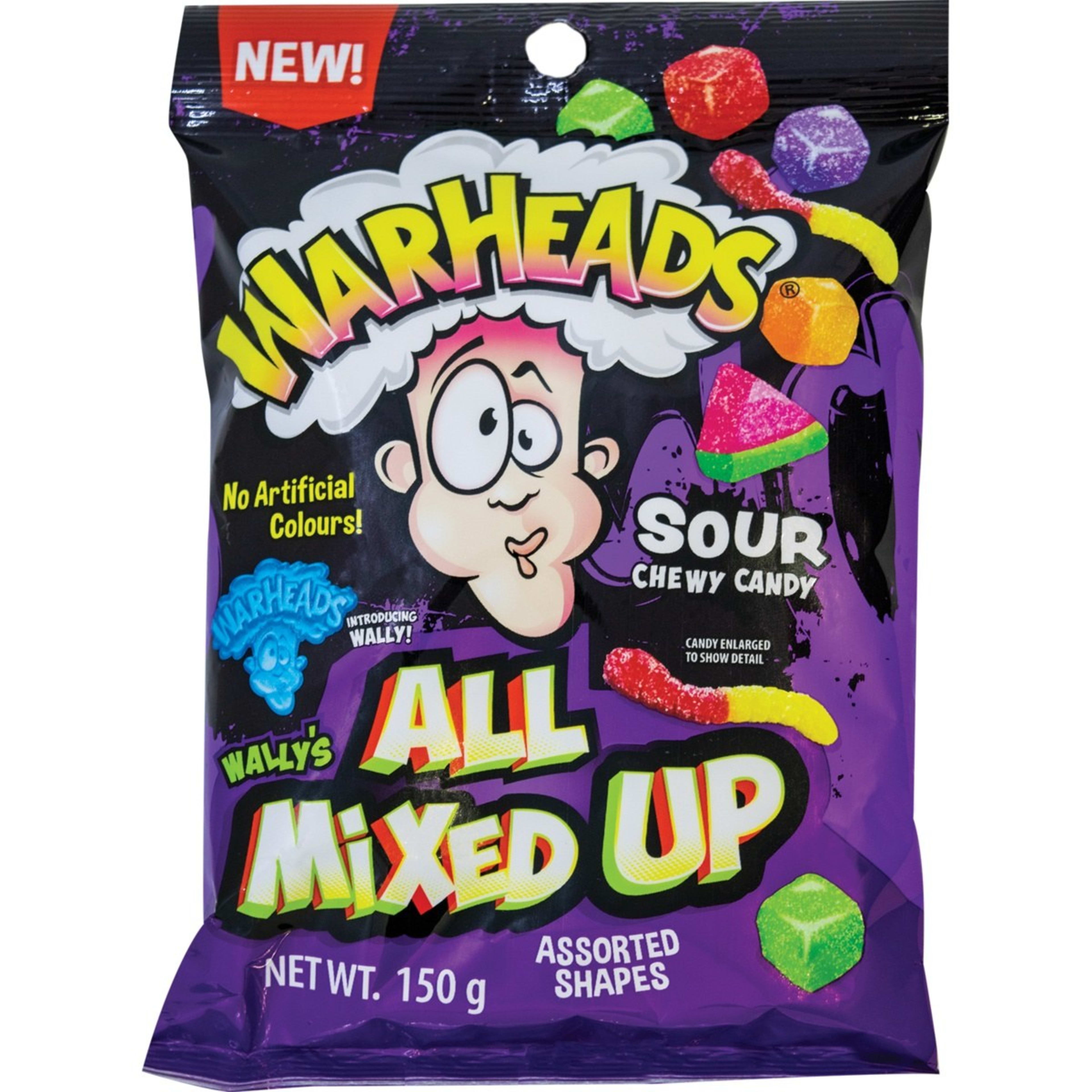 1 New! Warheads All Mixed Up Sour Chewy Candy 150g
