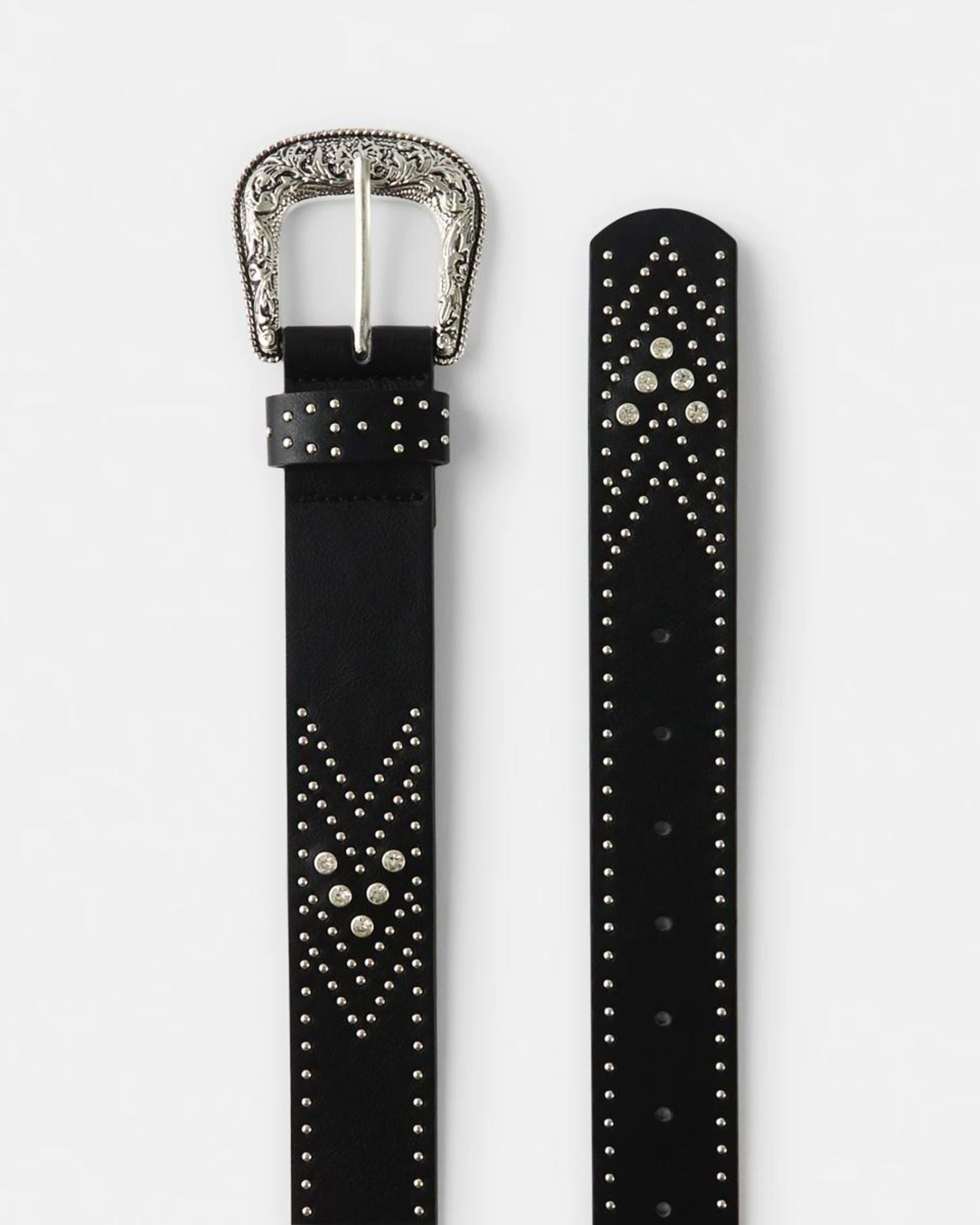 2 Western Stud Belt BLACK, 2 of 4