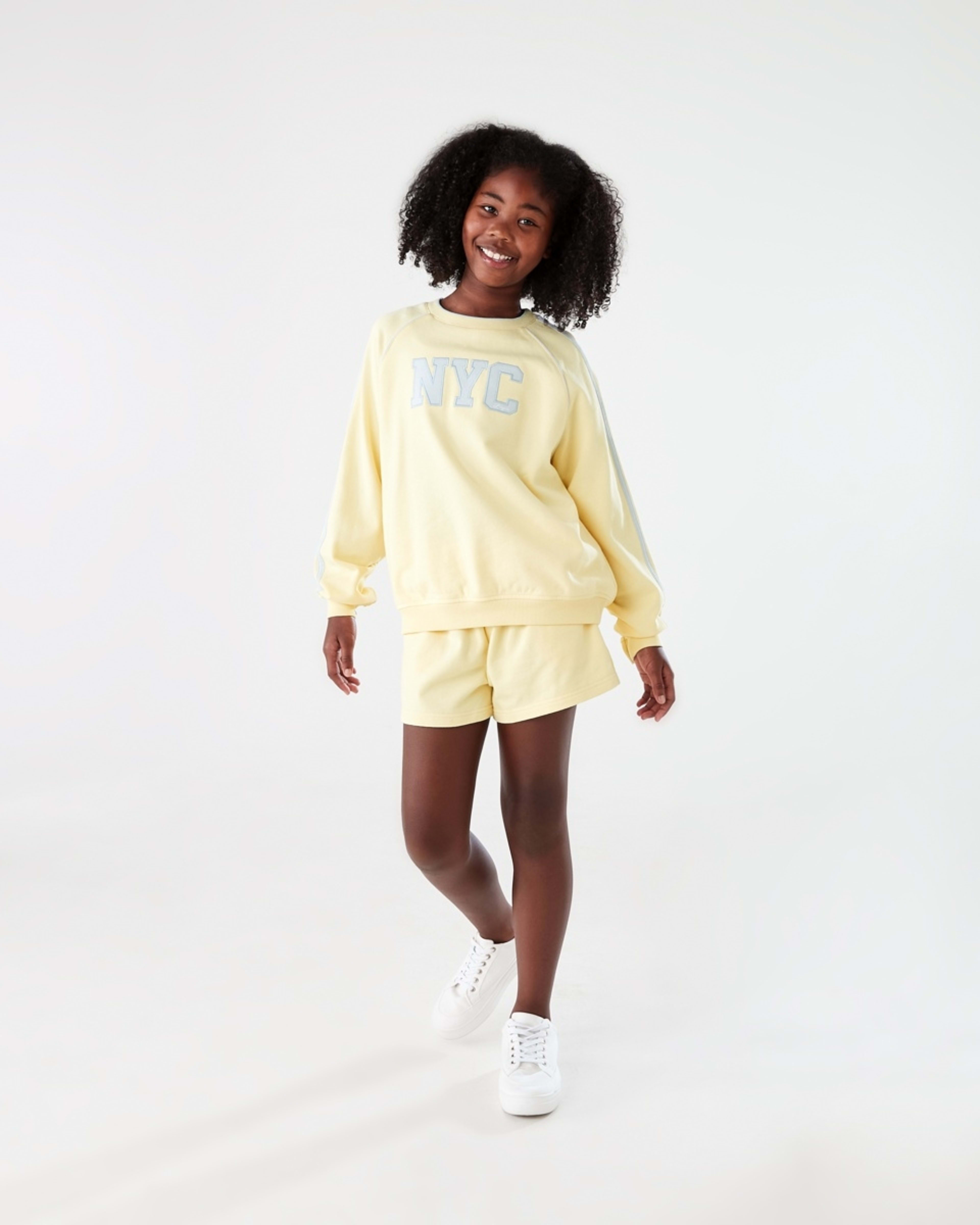 6 French Terry Crew Sweatshirt NYC LEAGUE BUTTERCREAM, 6 of 7