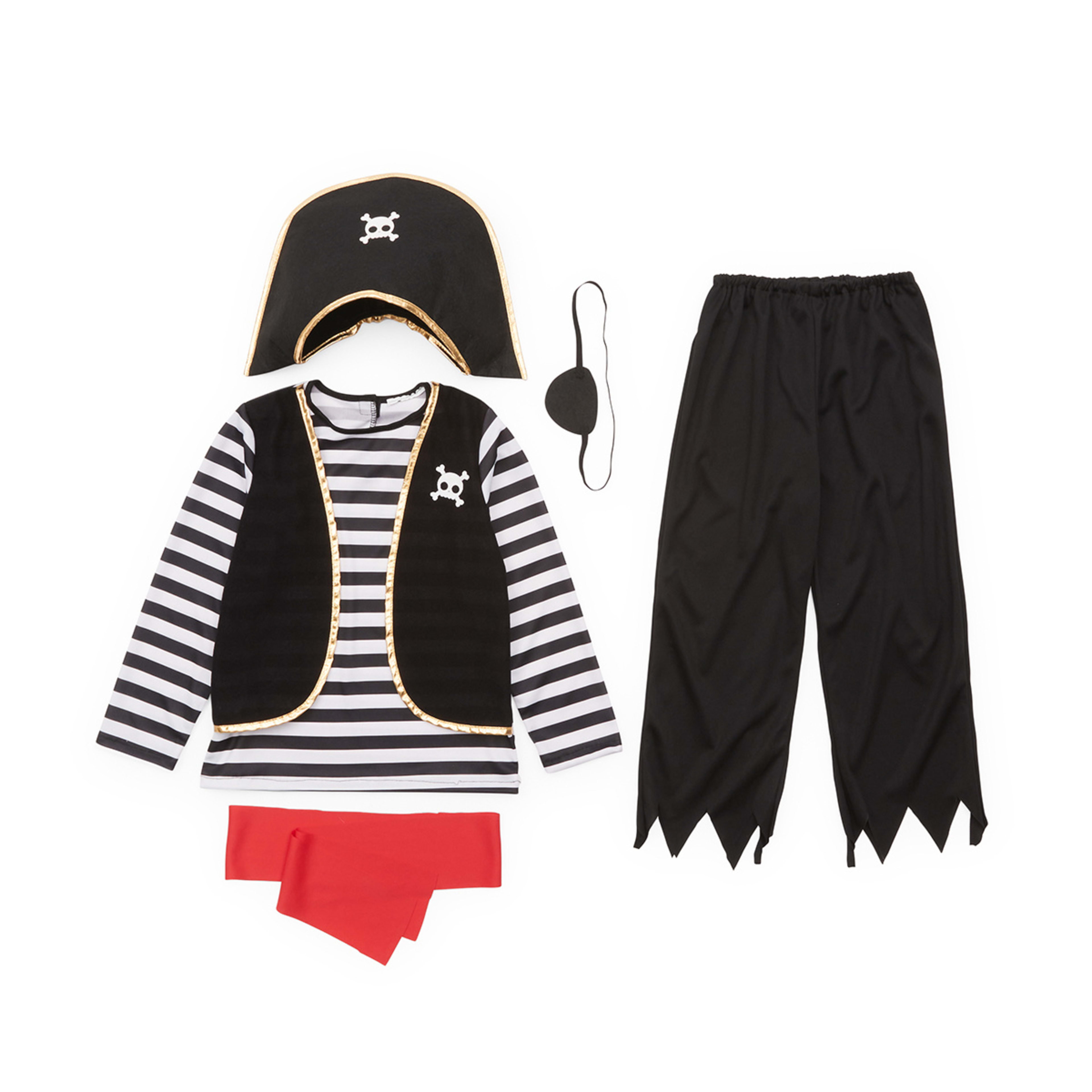 5 Piece Pirate Costume Ages 46 Kmart