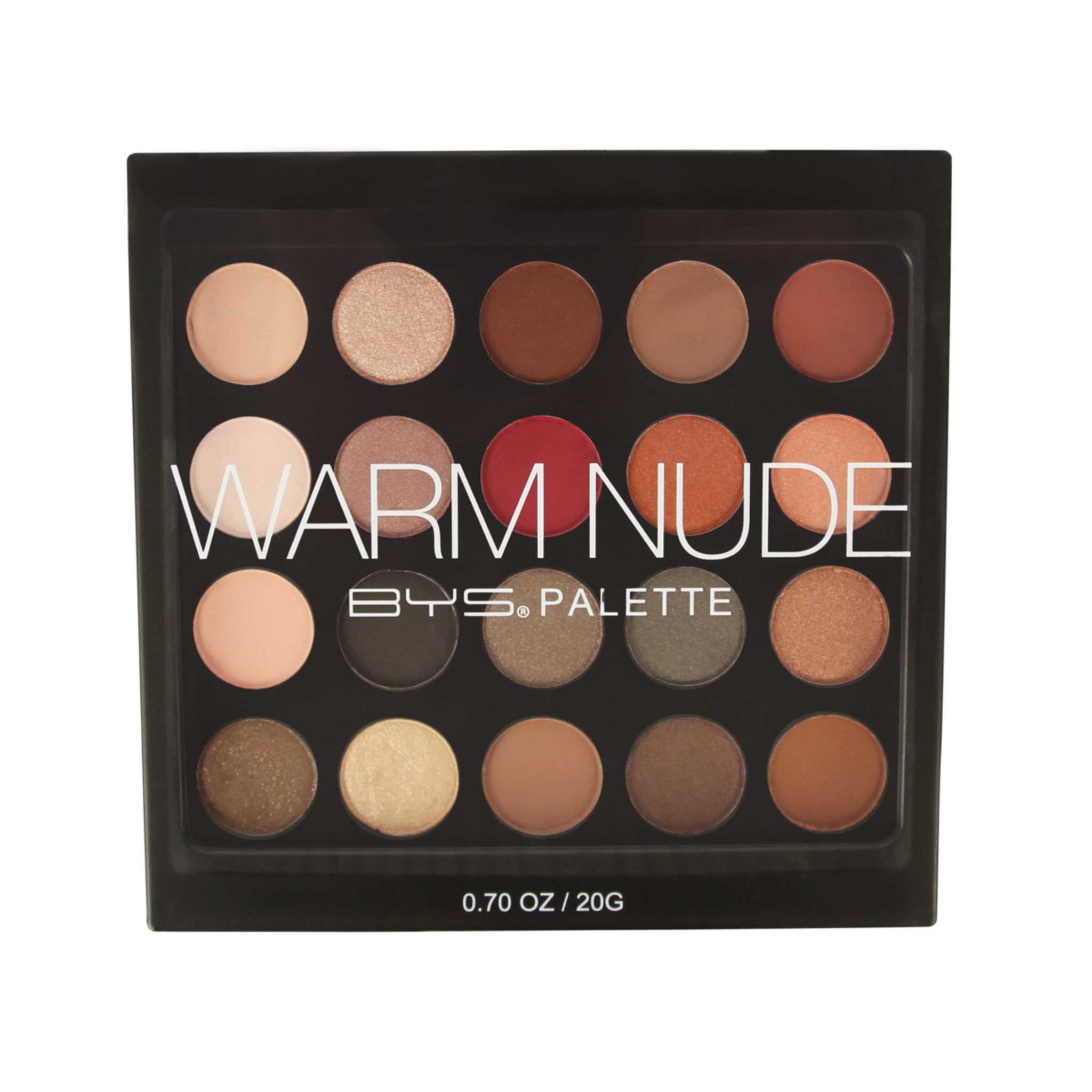 BYS 20 Piece Eyeshadow Palette Warm Nudge Kmart