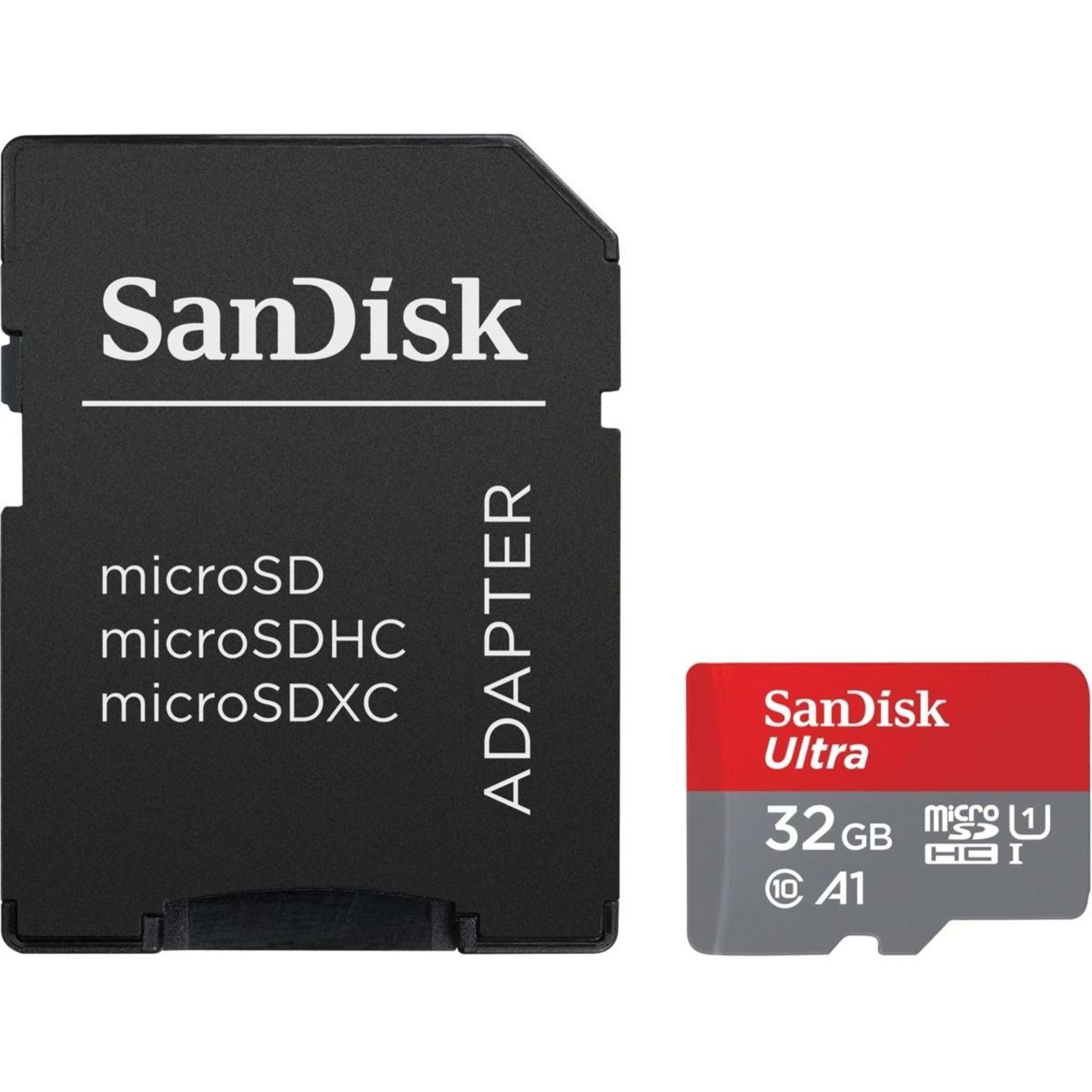 1 SanDisk Ultra MicroSD with MicroSDHC and MicroSDXC Adapter SQUA4 - 32GB