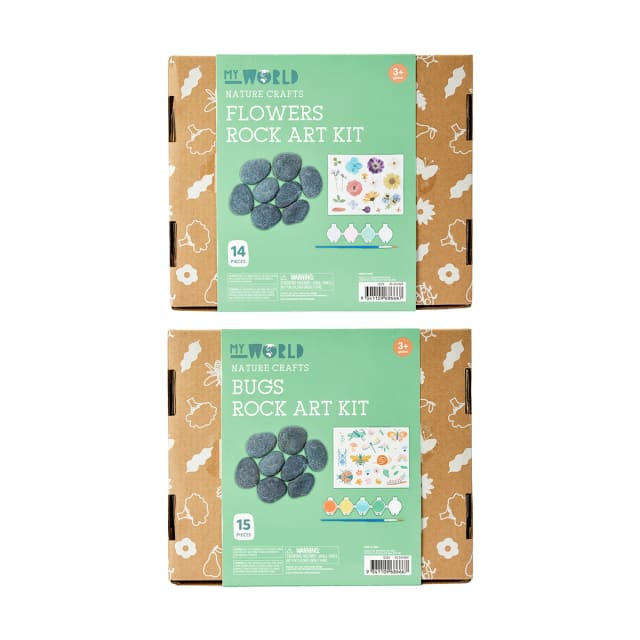 My World Nature Crafts Rock Art Kit Assorted Kmart