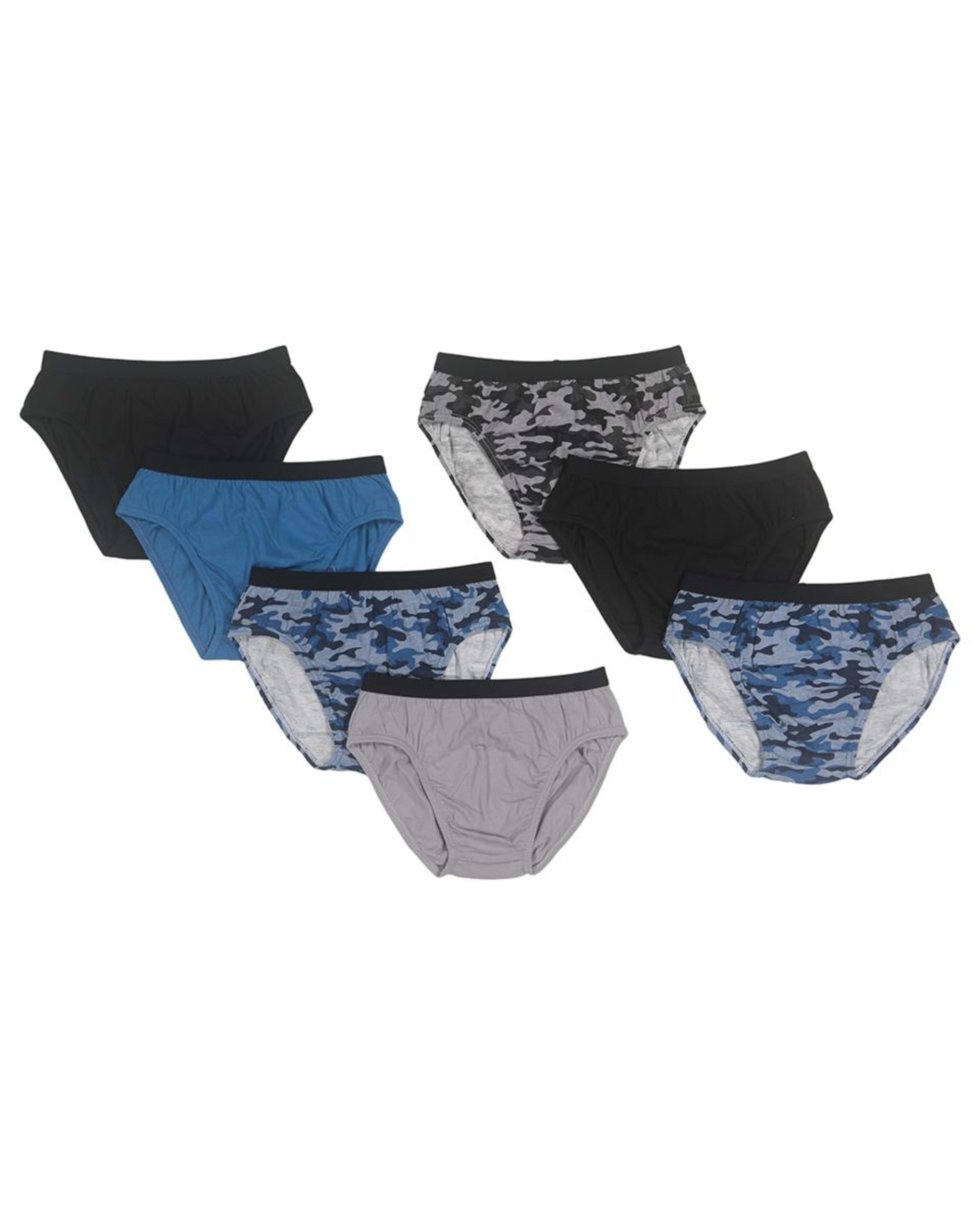 1 7 Pack Week Briefs Camo
