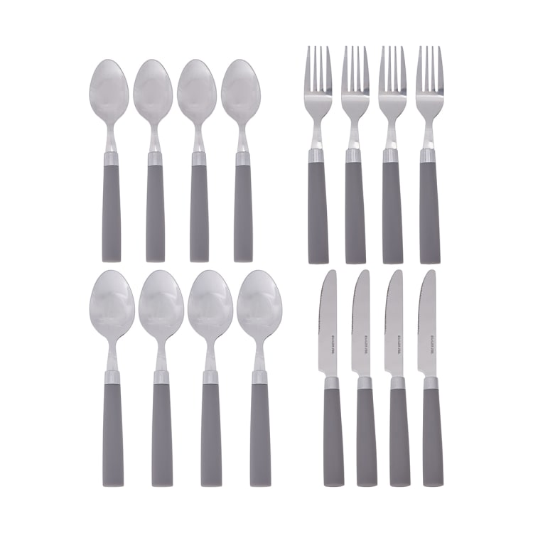 16 Piece Camp Cutlery with Pouch Kmart