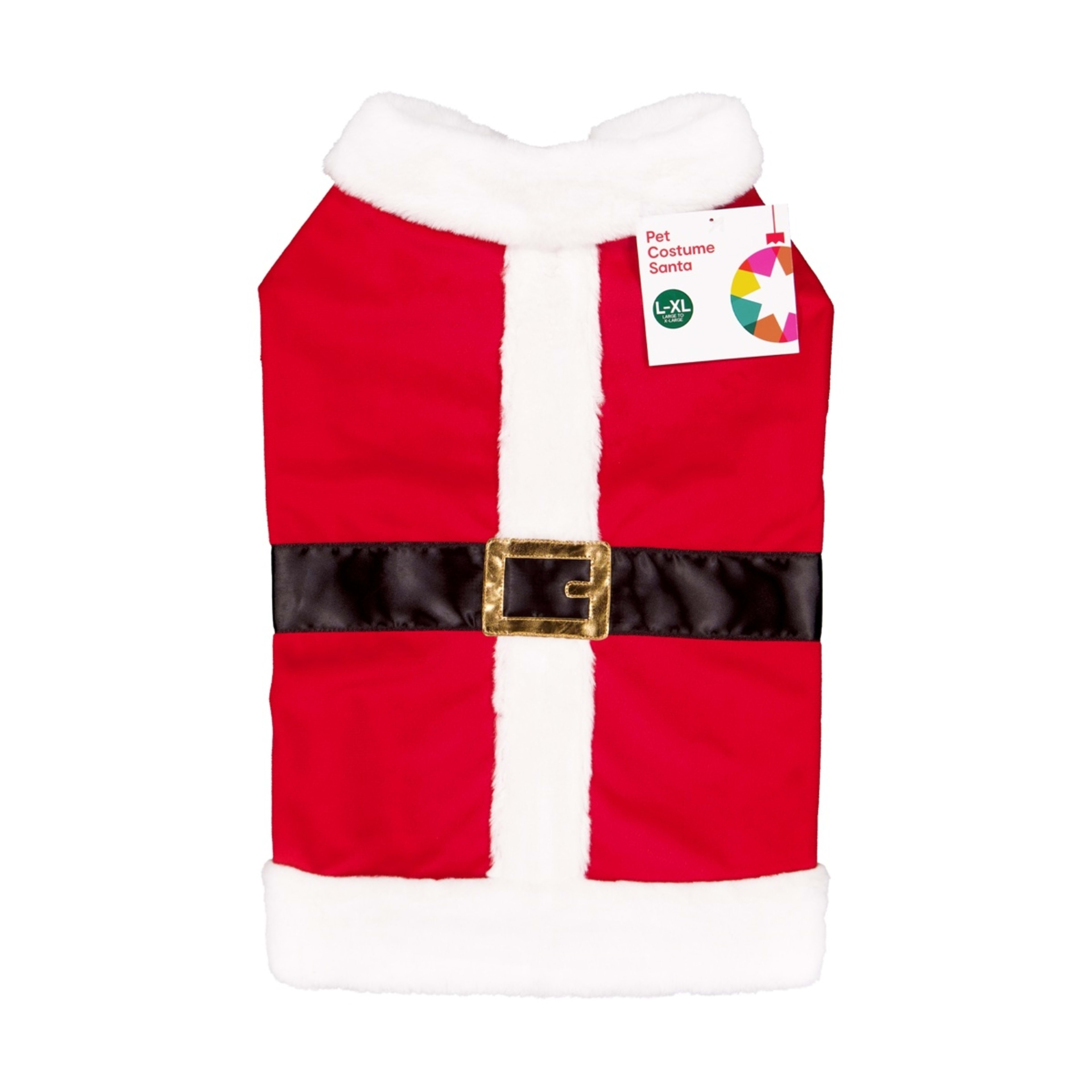 10 Pet Santa Costume - Large/Extra Large, 10 of 10