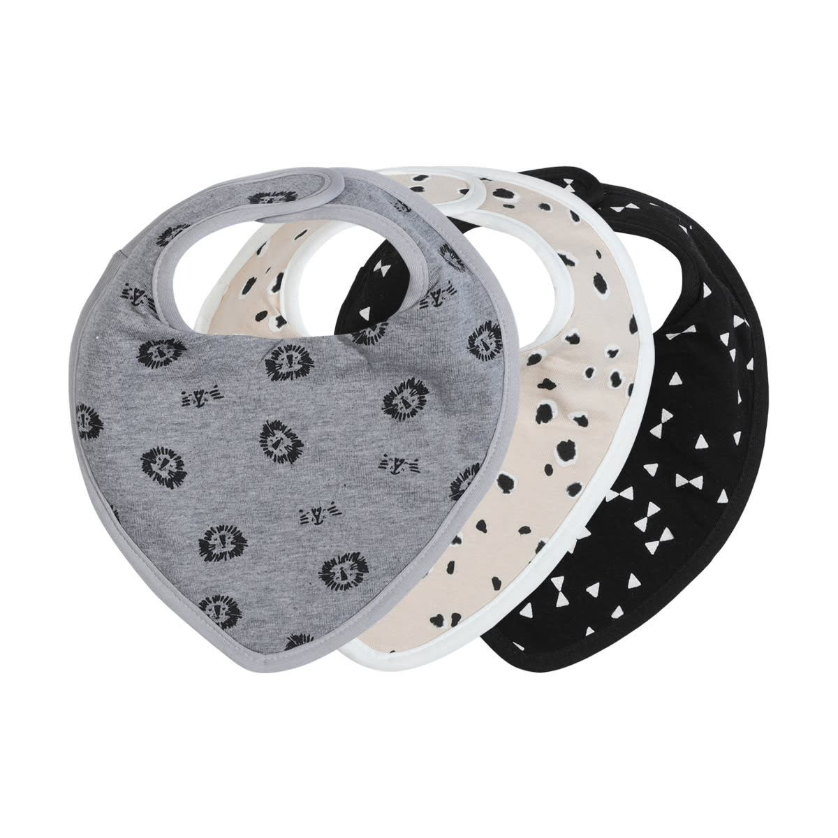 3 Pack Bandana Bibs Lion Kmart