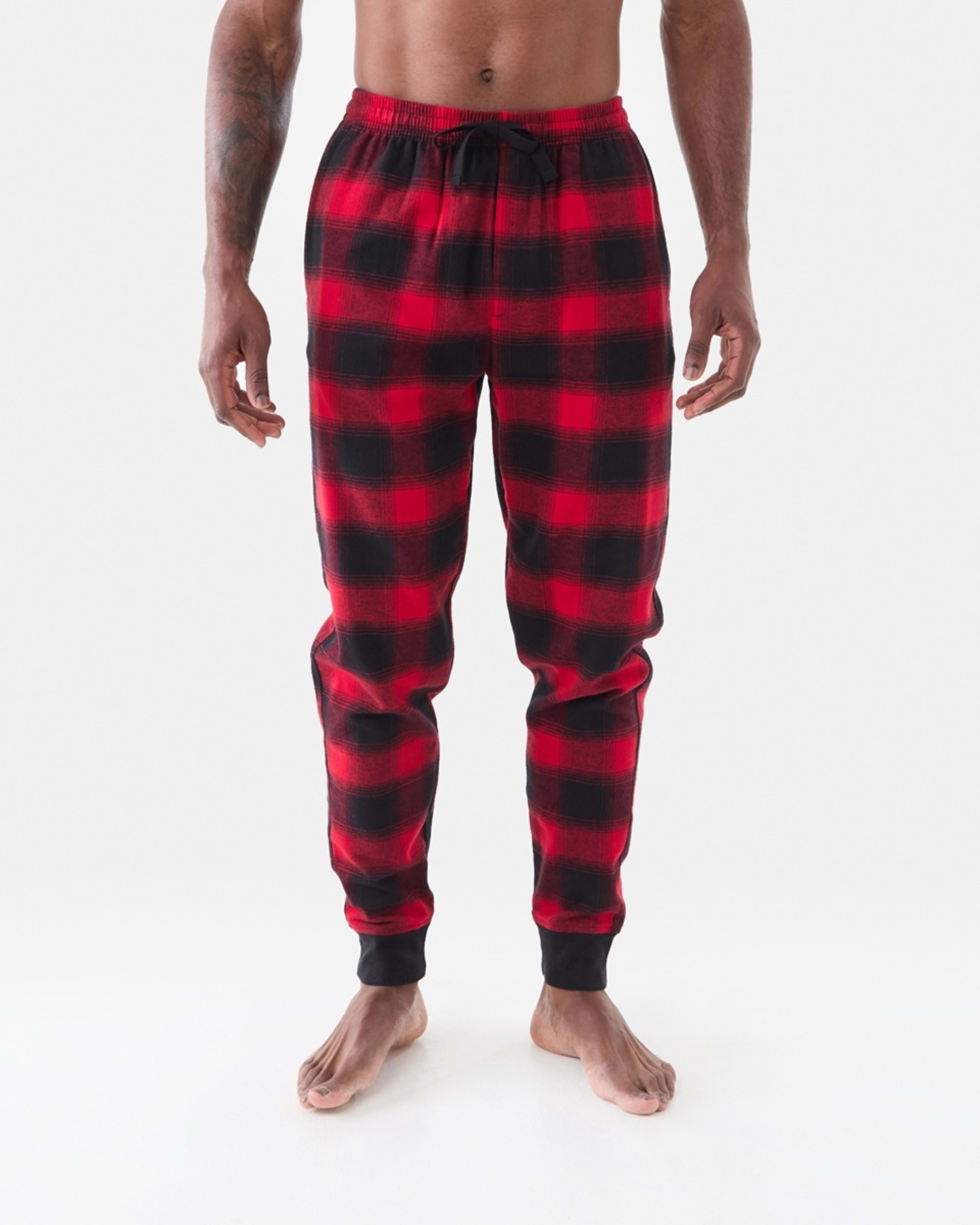 1 Brushed Twill Joggers Red Buffalo