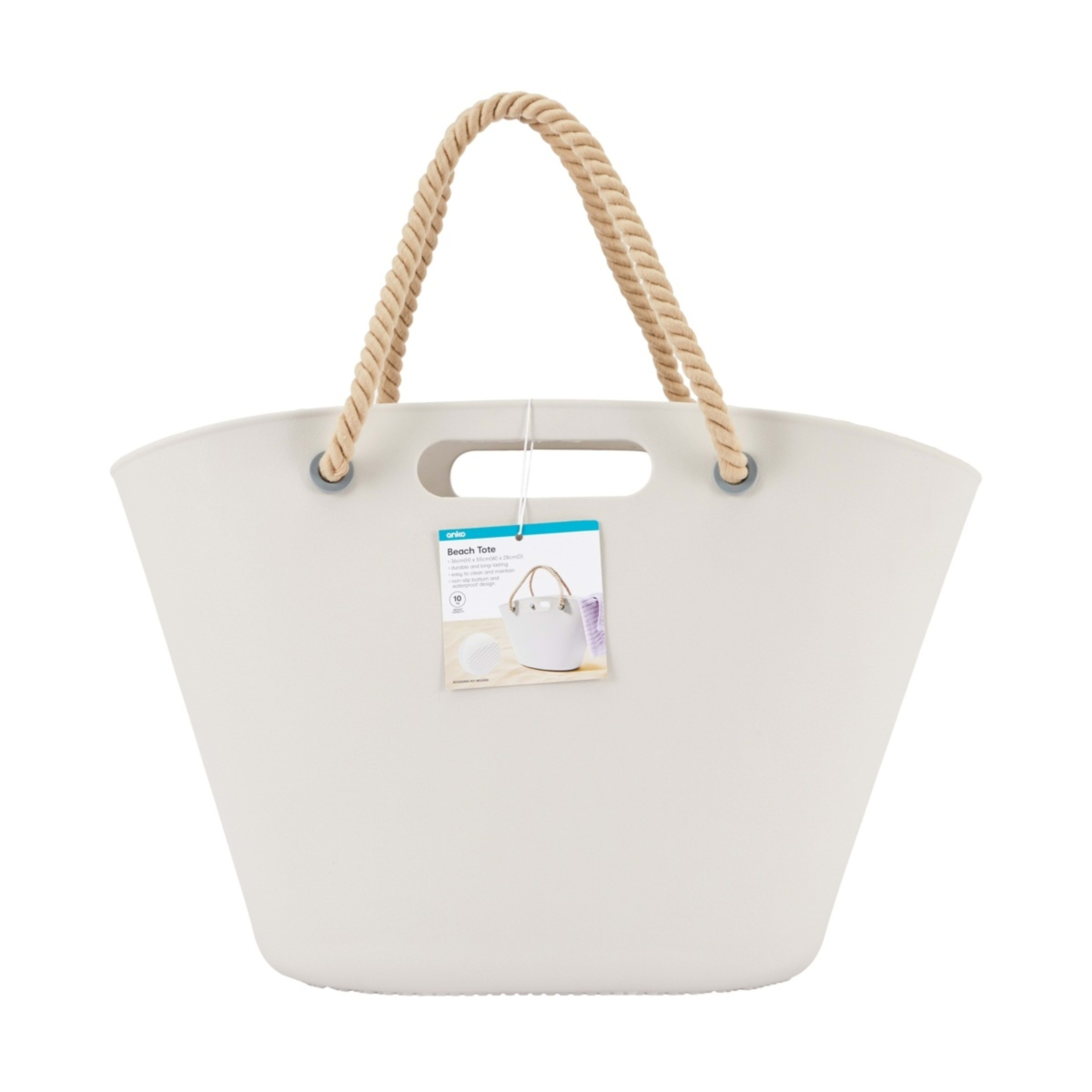 10 Beach Tote - Stone, 10 of 10
