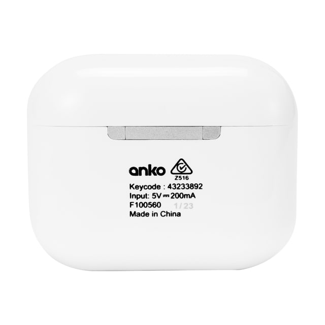 True Wireless Earphones Stem White Kmart