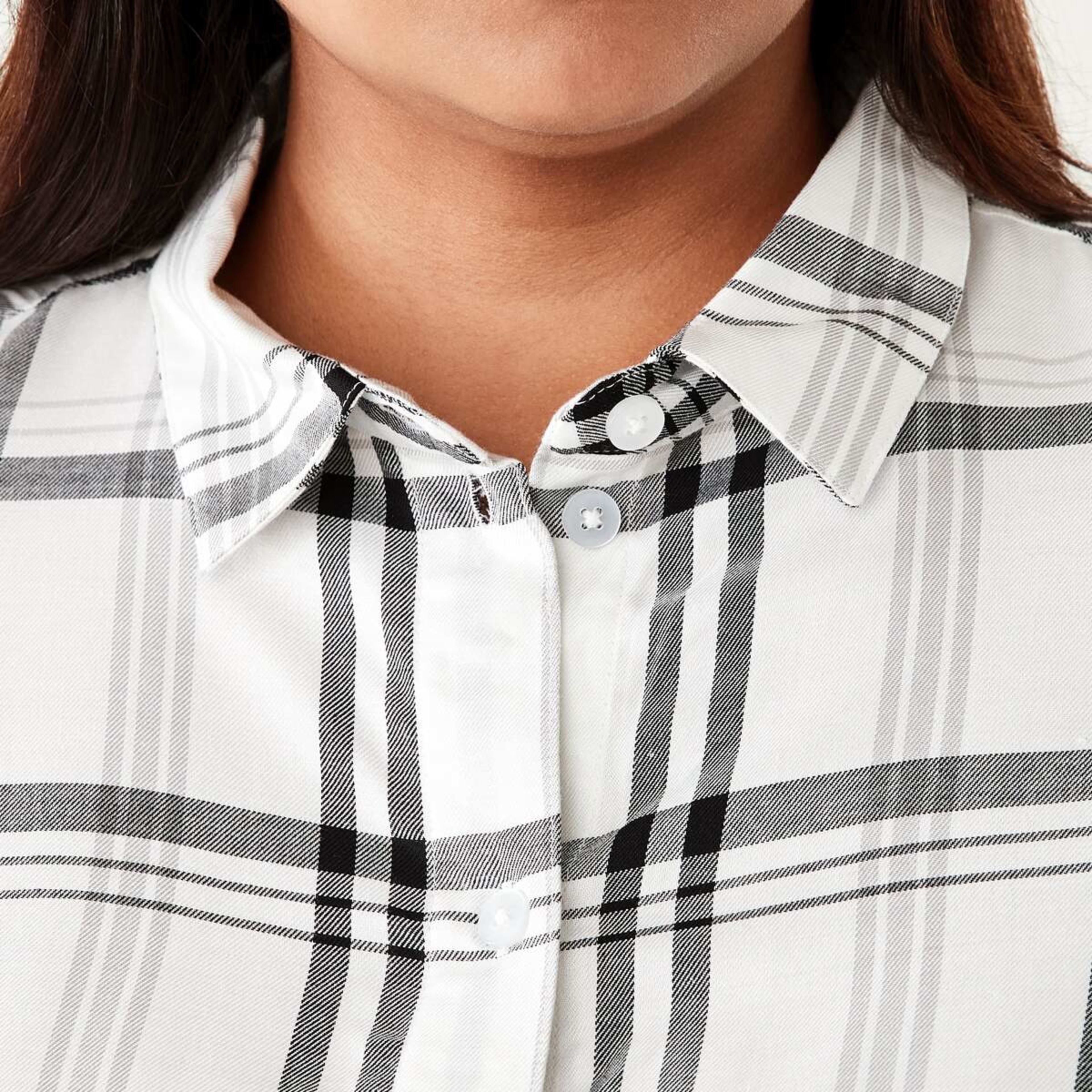 5 Curve Long Sleeve Check Shirt Check  Puritan Grey, 5 of 6